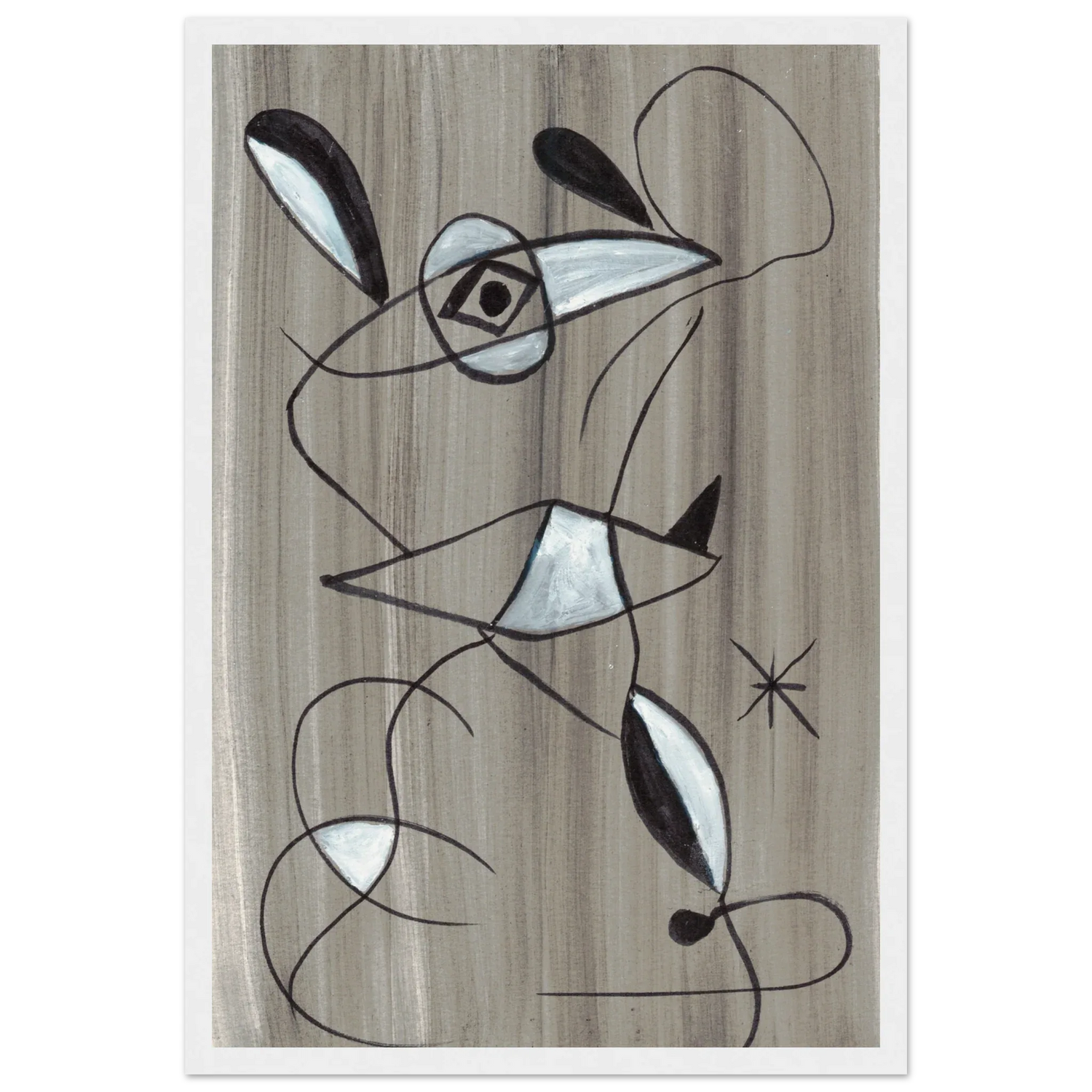 Affiche encadrée bois | Papier mat qualité musée | Aquarelle originale Laure Leprince - Laure Leprince - Artiste Peintre