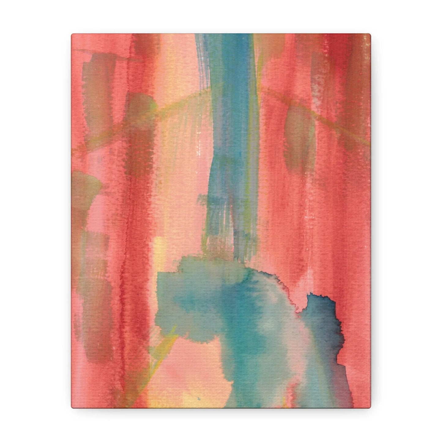 Abstract Watercolor Canvas Art Color Surge – Coastal Elegance & Sustainable Design - Laure Leprince - Artiste Peintre