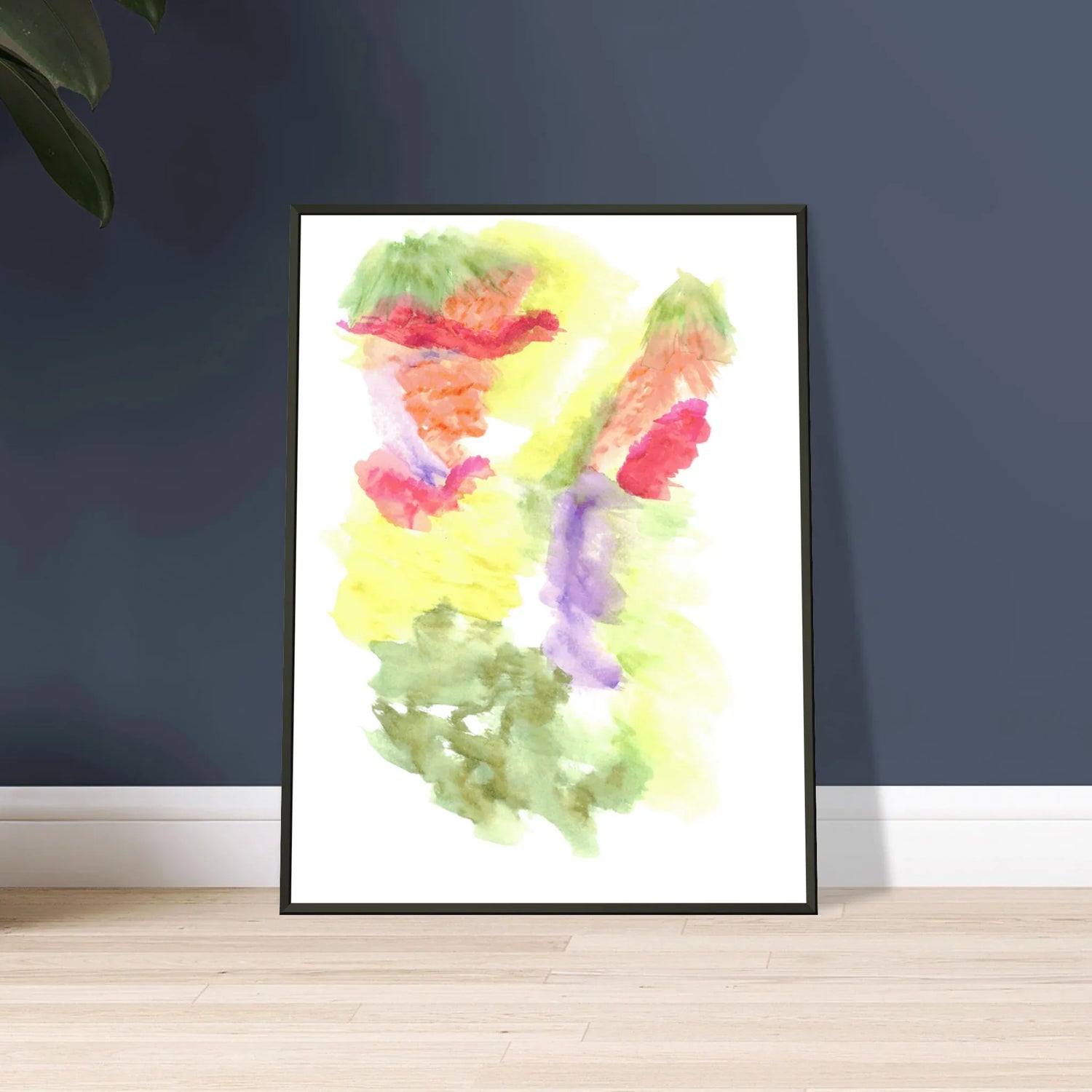 Classic Semi-Glossy Paper Metal Framed Poste Eclosion Chromatique - Laure Leprince - Artiste Peintre