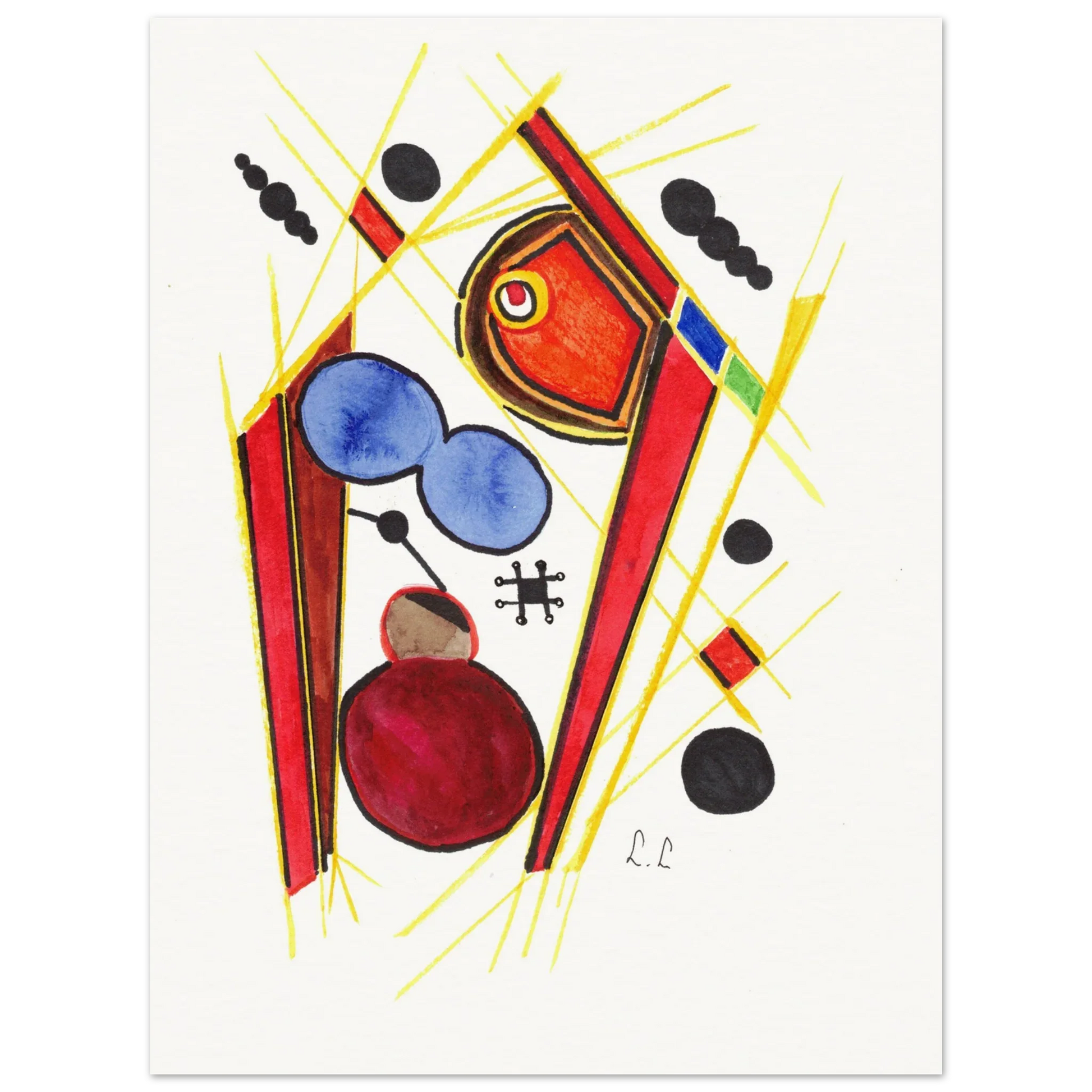 Affiche artistique papier mat qualité musée | Impression fine art premium - Laure Leprince - Artiste Peintre