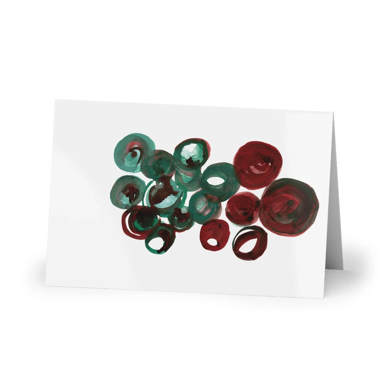 Resonance Emeraude Watercolor Leaf Greeting Card - Elegant - Laure Leprince - Artiste Peintre