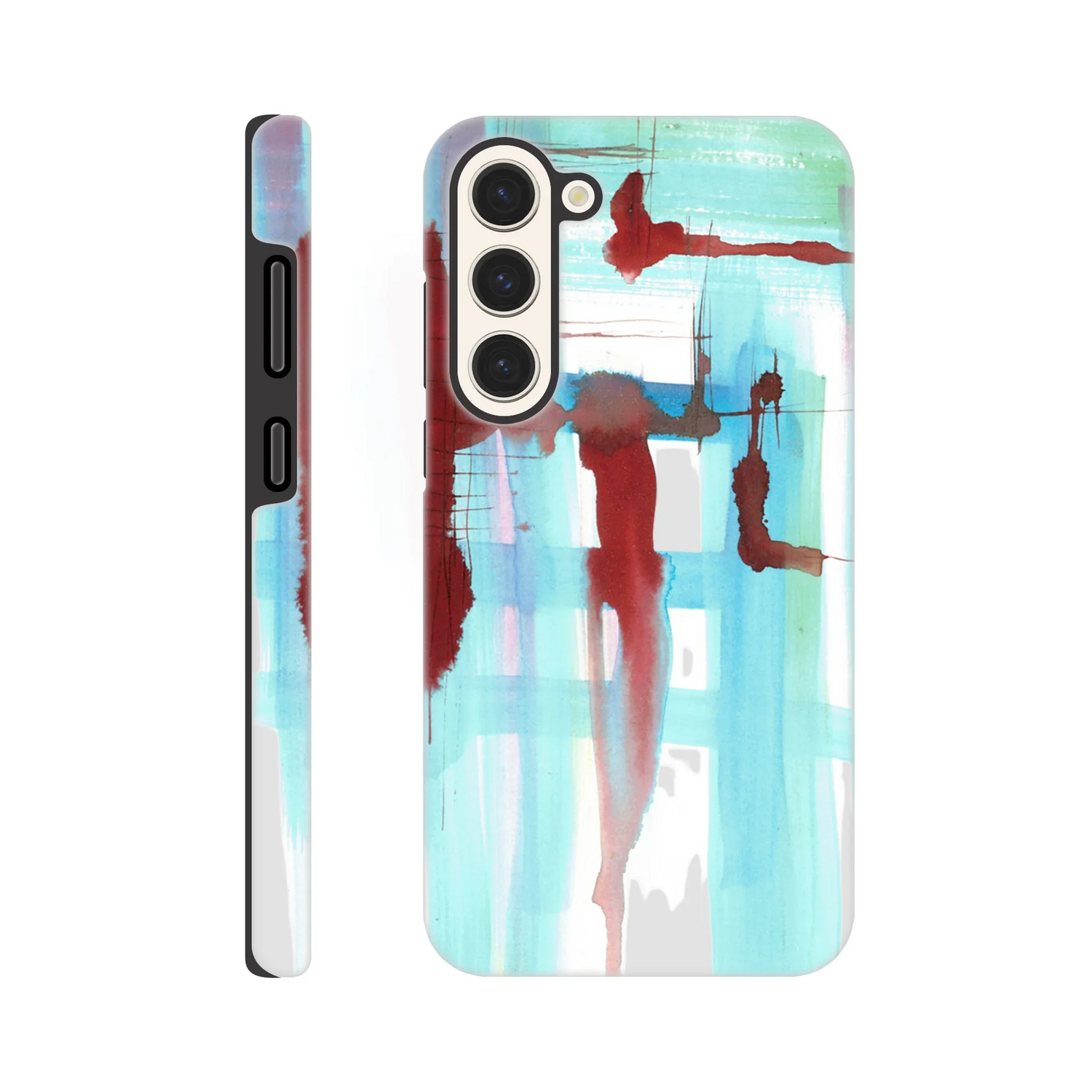 Coque Samsung Tough Case – Design Artistique "Structures Liquides" - Laure Leprince - Artiste Peintre