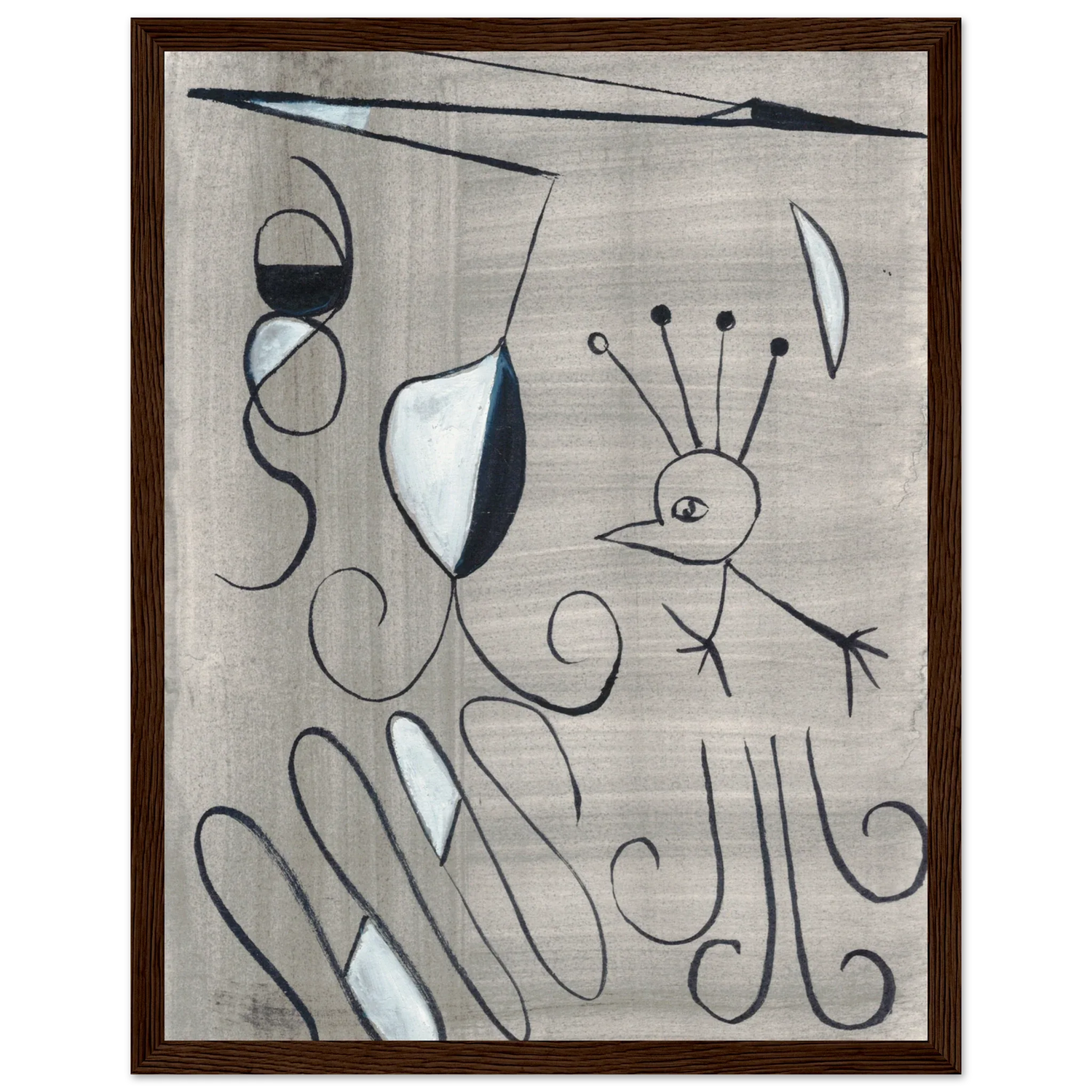 Affiche encadrée bois | Papier mat qualité musée | Aquarelle originale Laure Leprince - Laure Leprince - Artiste Peintre