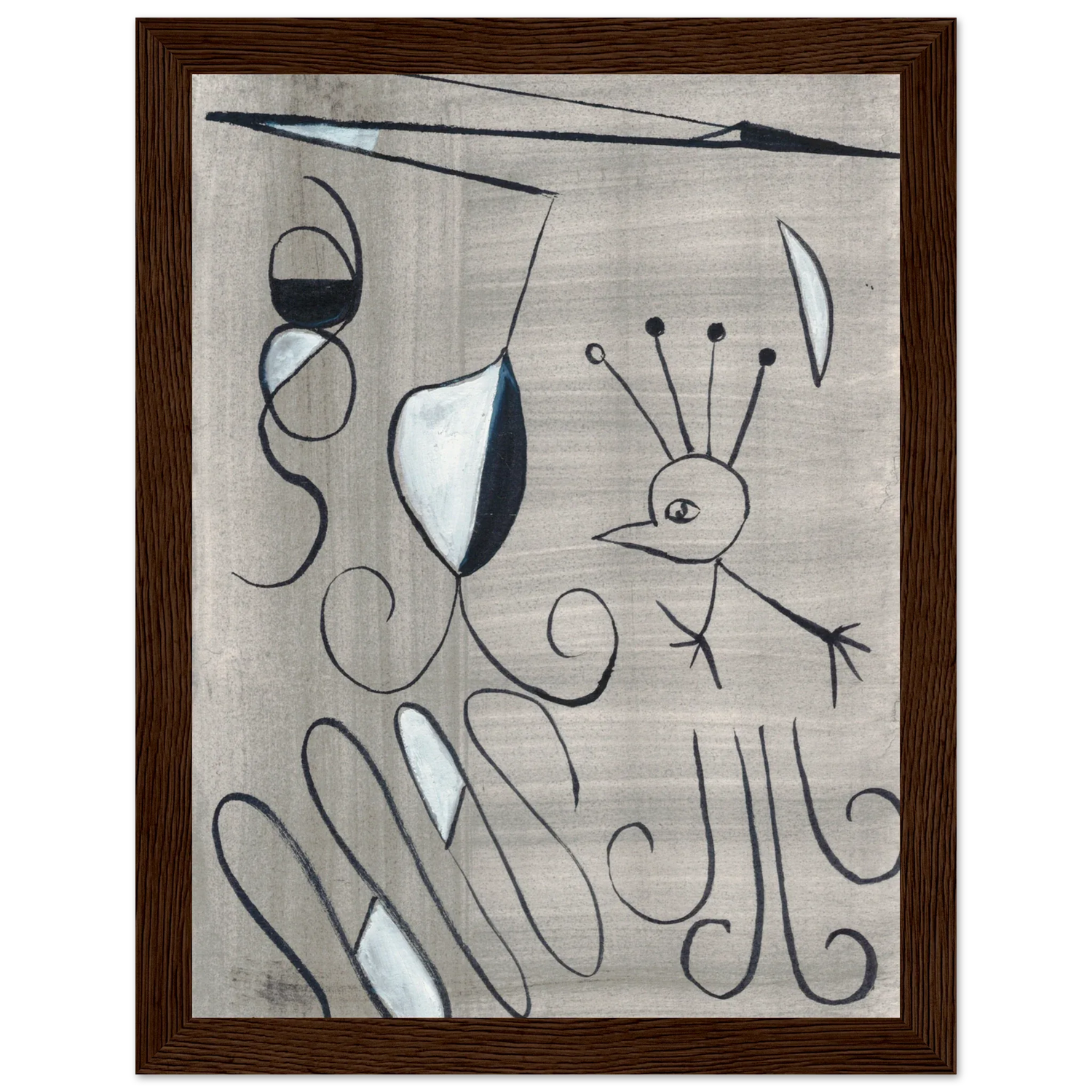 Affiche encadrée bois | Papier mat qualité musée | Aquarelle originale Laure Leprince - Laure Leprince - Artiste Peintre