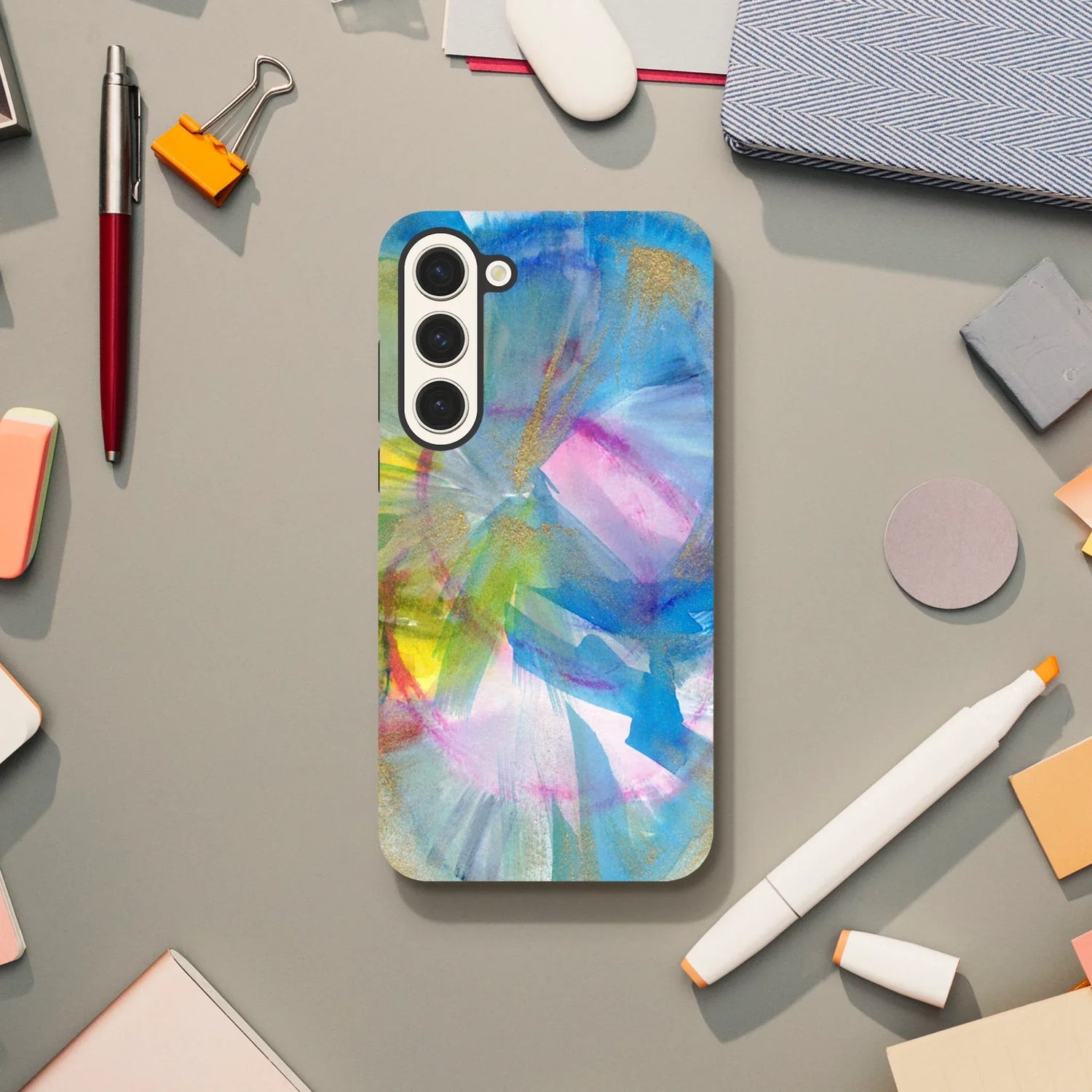 Premium Samsung Tough Case – Design Artistique Crystal Bloom - Laure Leprince - Artiste Peintre