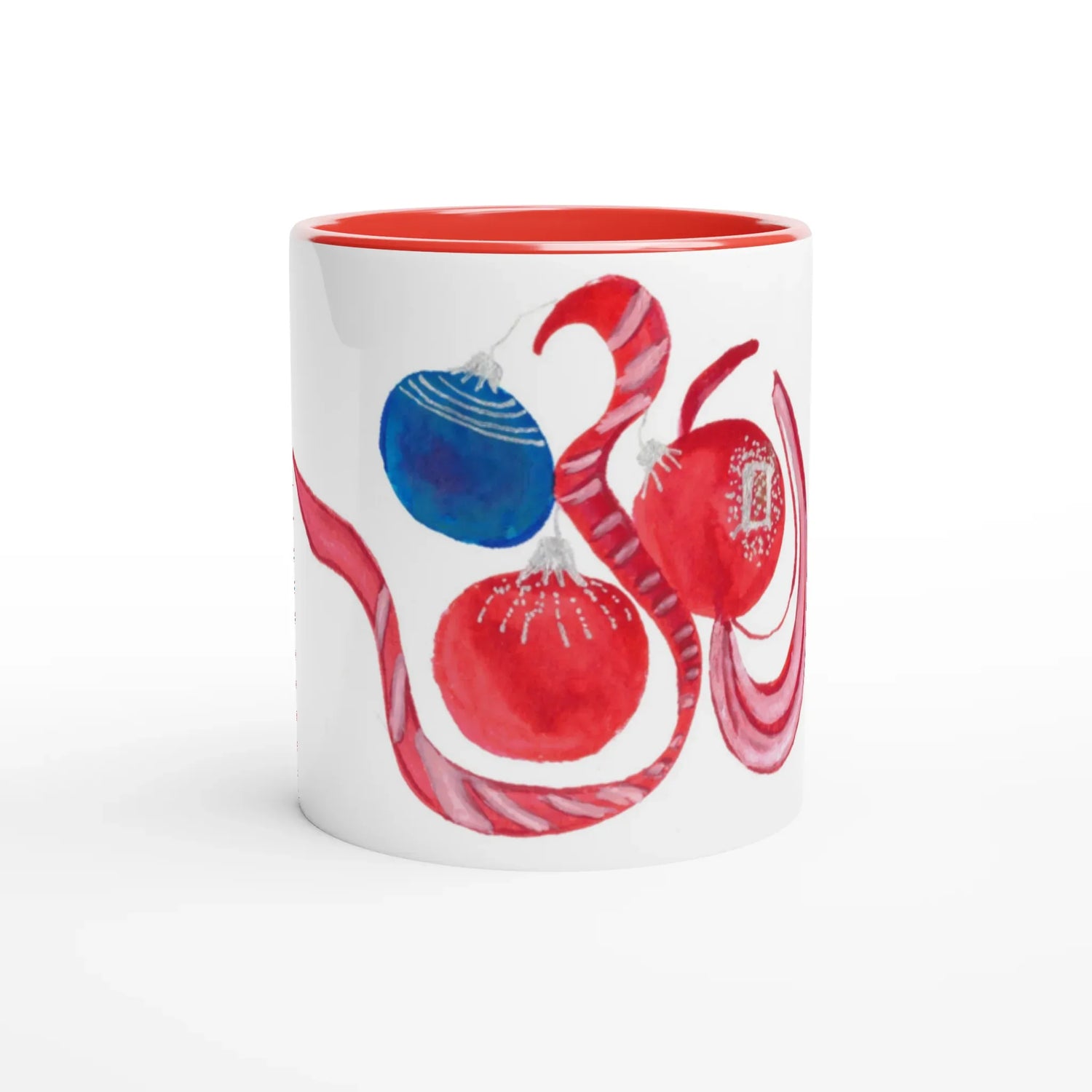 Mug en céramique colorée 325 ml Guirlande – Élégance et durabilité - Laure Leprince - Artiste Peintre