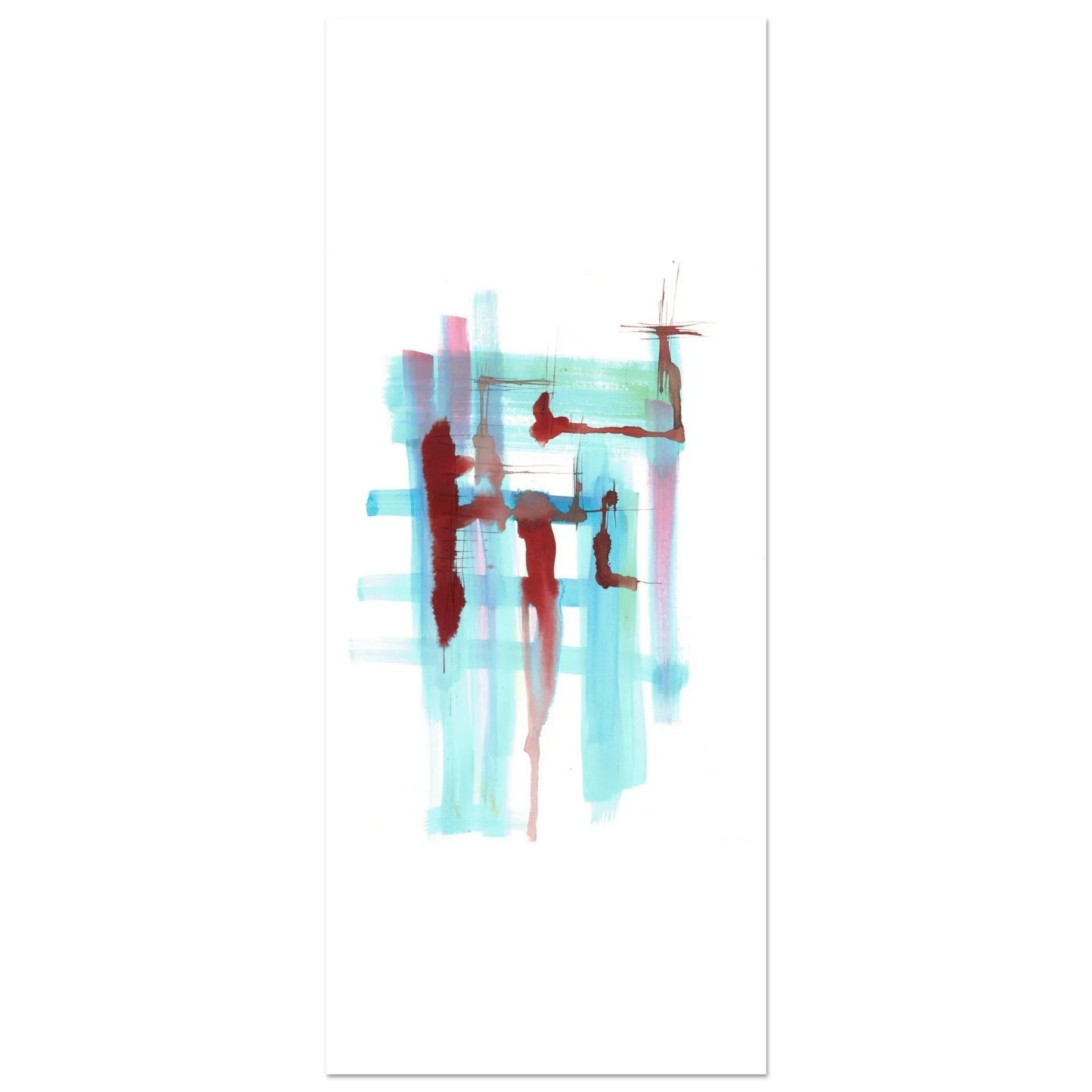 Premium Matte Paper Poster Aquarelle Originale RDJ3-10 - Laure Leprince - Artiste Peintre