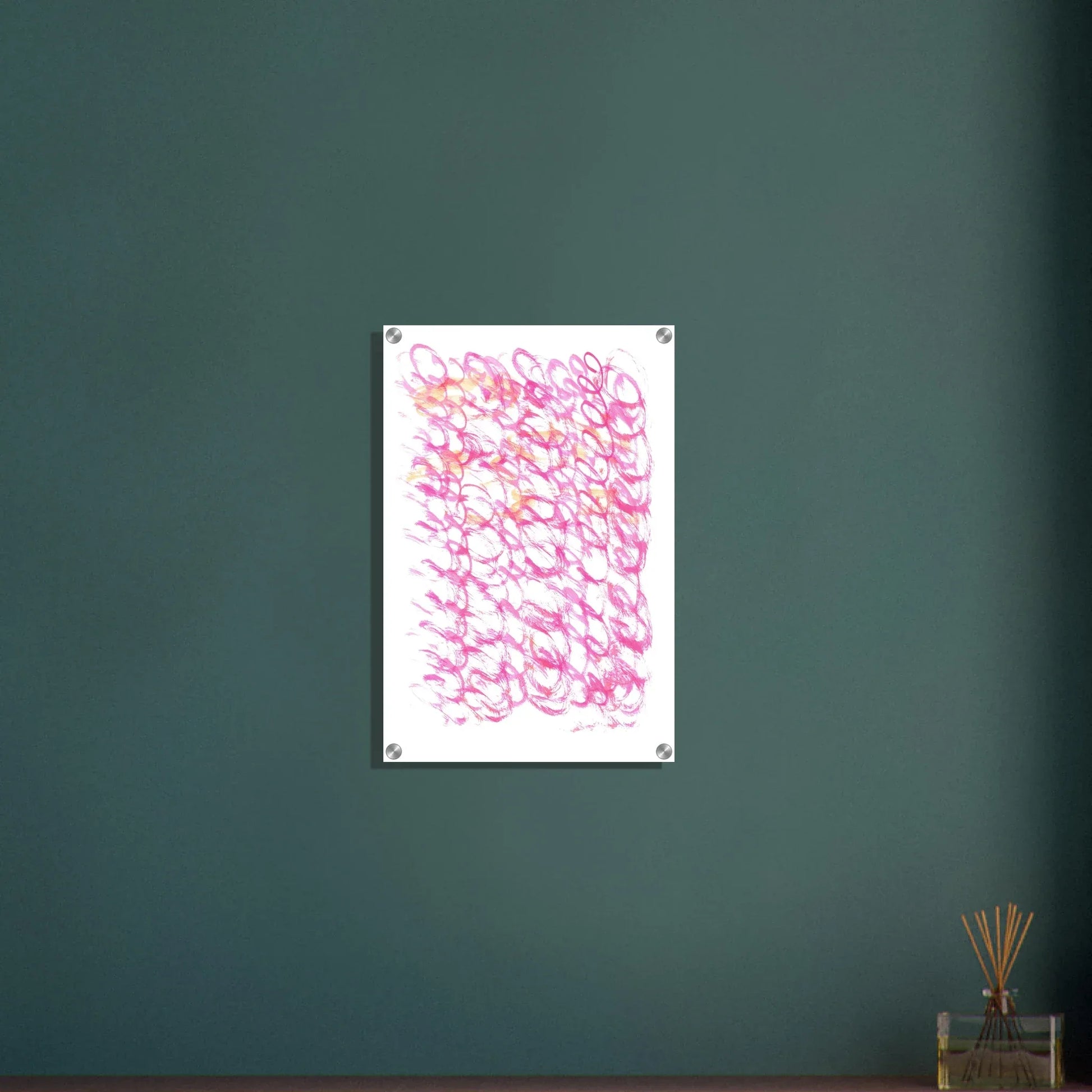 Impression sur acrylique brillante Pink Waves | Art contemporain par Laure Leprince - Laure Leprince - Artiste Peintre