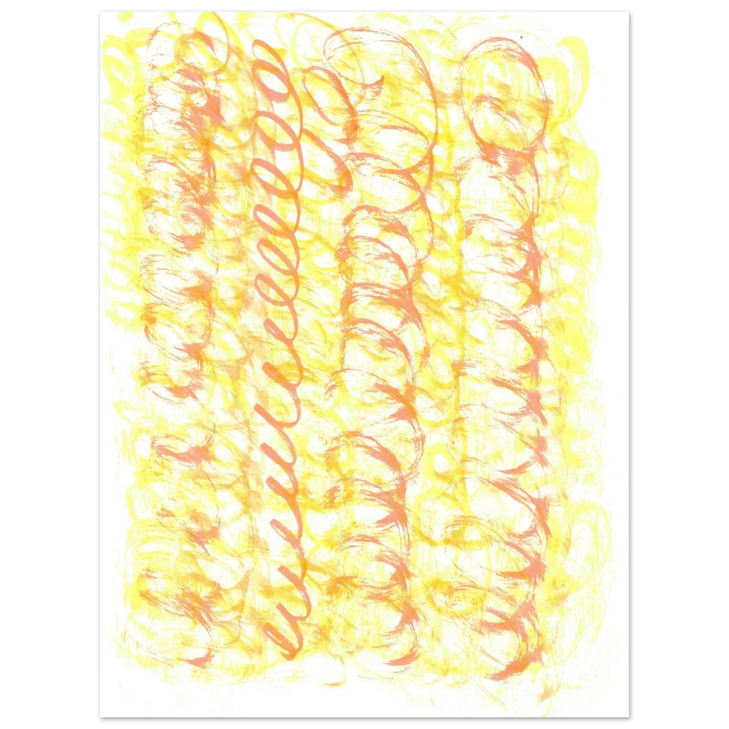 Sun-Kissed Abstract Swirls: Premium Matte Paper Poster - Vibrant Aquarelle Art for Any Space - Laure Leprince - Artiste Peintre