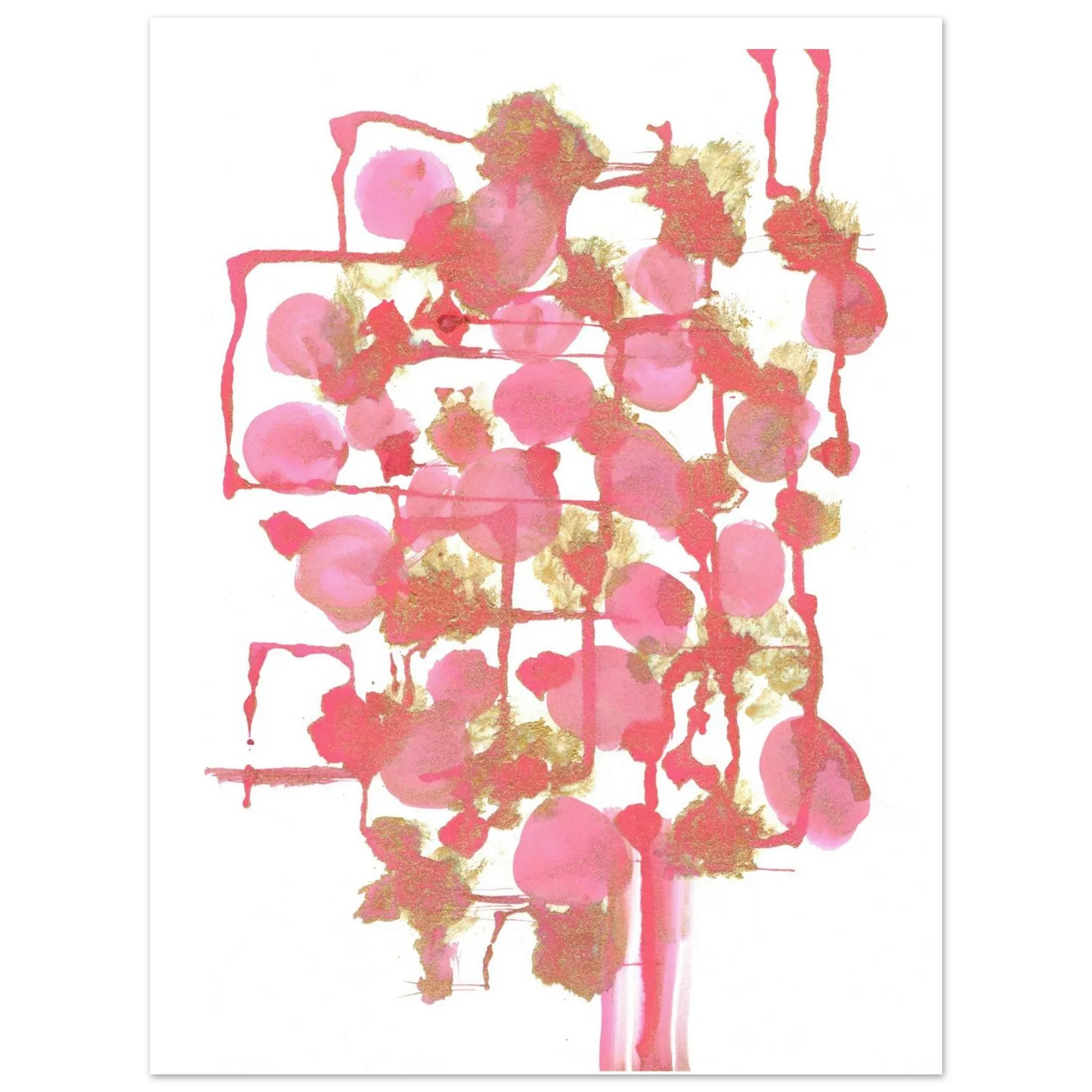 Premium Matte Paper Poster Aquarelle Originale RDJ3-11 - Laure Leprince - Artiste Peintre