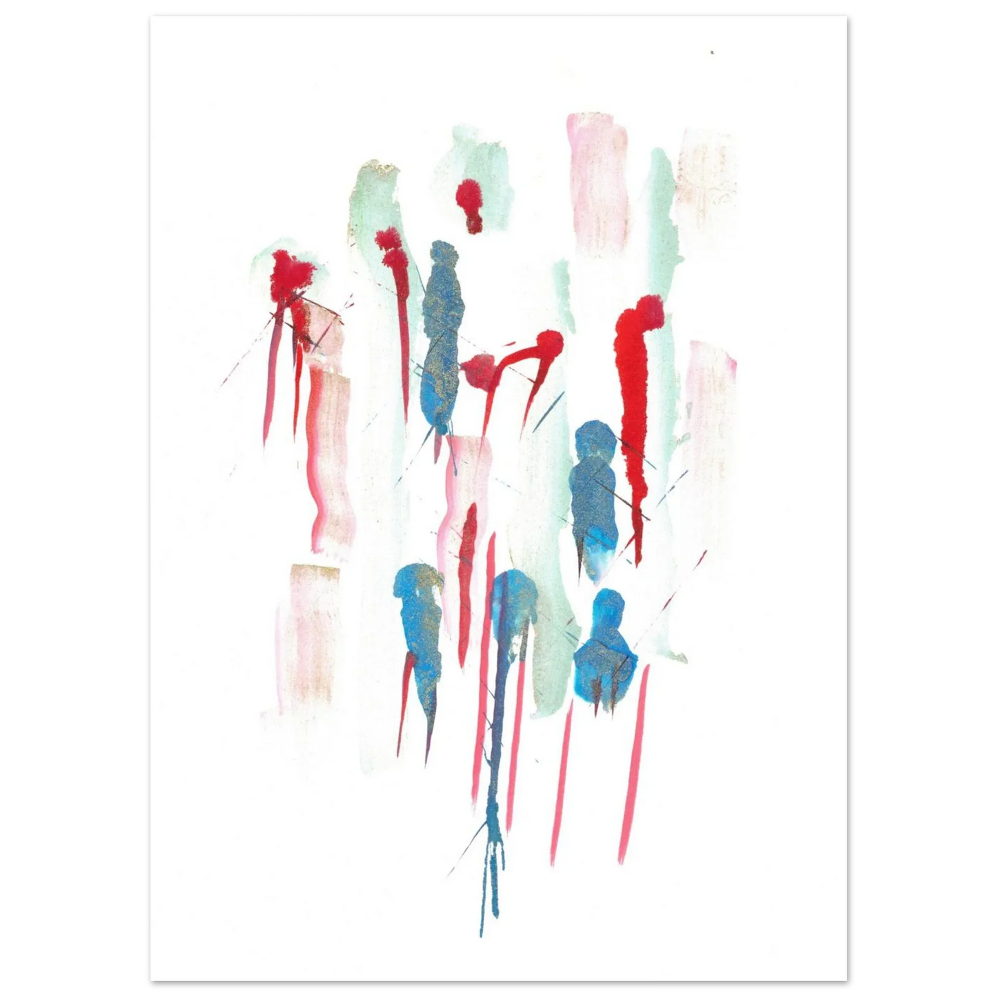 Premium Matte Paper Poster Aquarelle Originale RDJ3-9 - Laure Leprince - Artiste Peintre