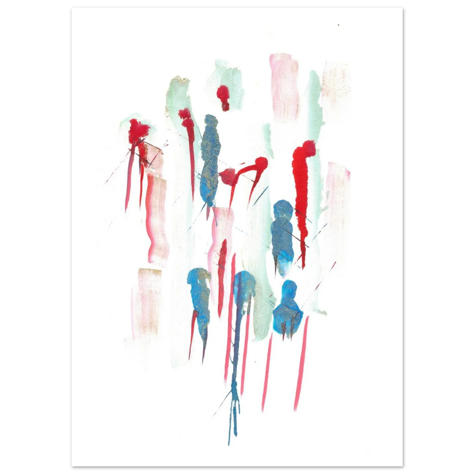 Premium Matte Paper Poster Aquarelle Originale RDJ3-9 - Laure Leprince - Artiste Peintre