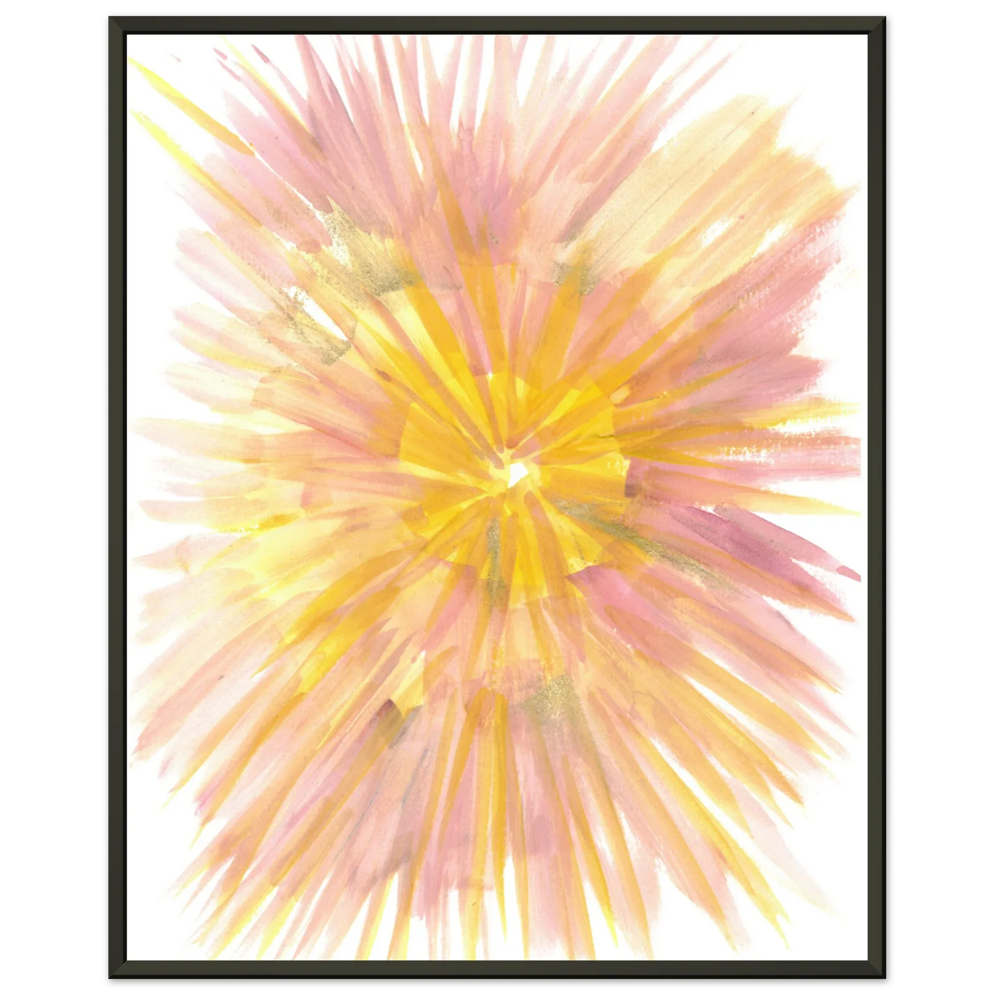 Classic Semi-Glossy Paper Metal Framed Poste Solar Bloom - Laure Leprince - Artiste Peintre