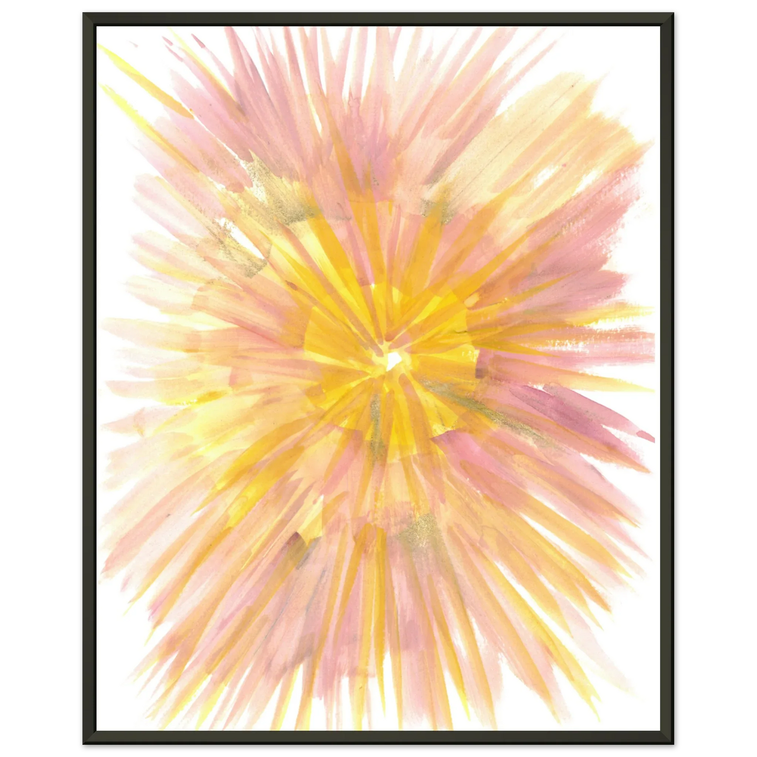 Classic Semi-Glossy Paper Metal Framed Poste Solar Bloom - Laure Leprince - Artiste Peintre