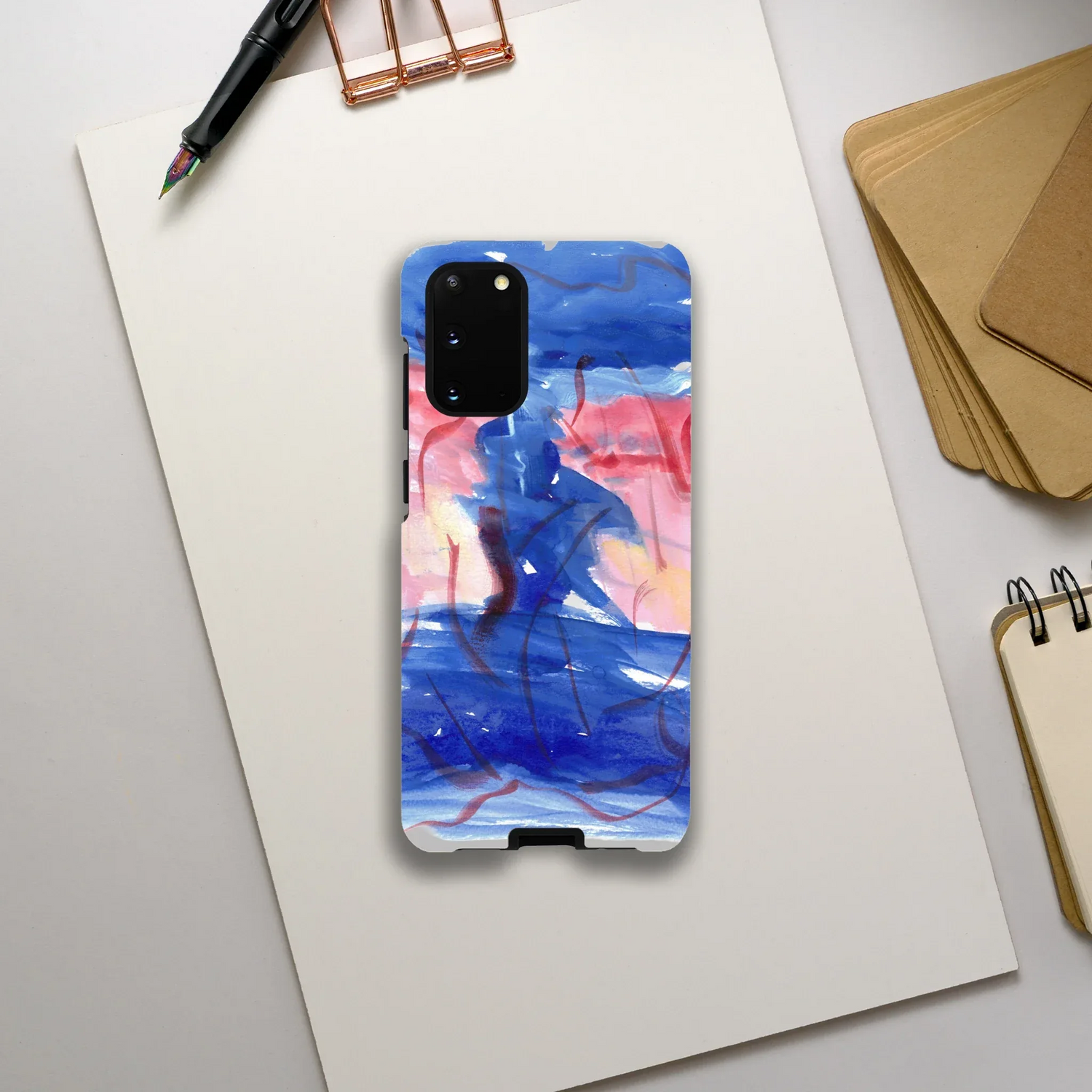 Premium Samsung Tough Case – Design Artistique Midnight Siren - Laure Leprince - Artiste Peintre