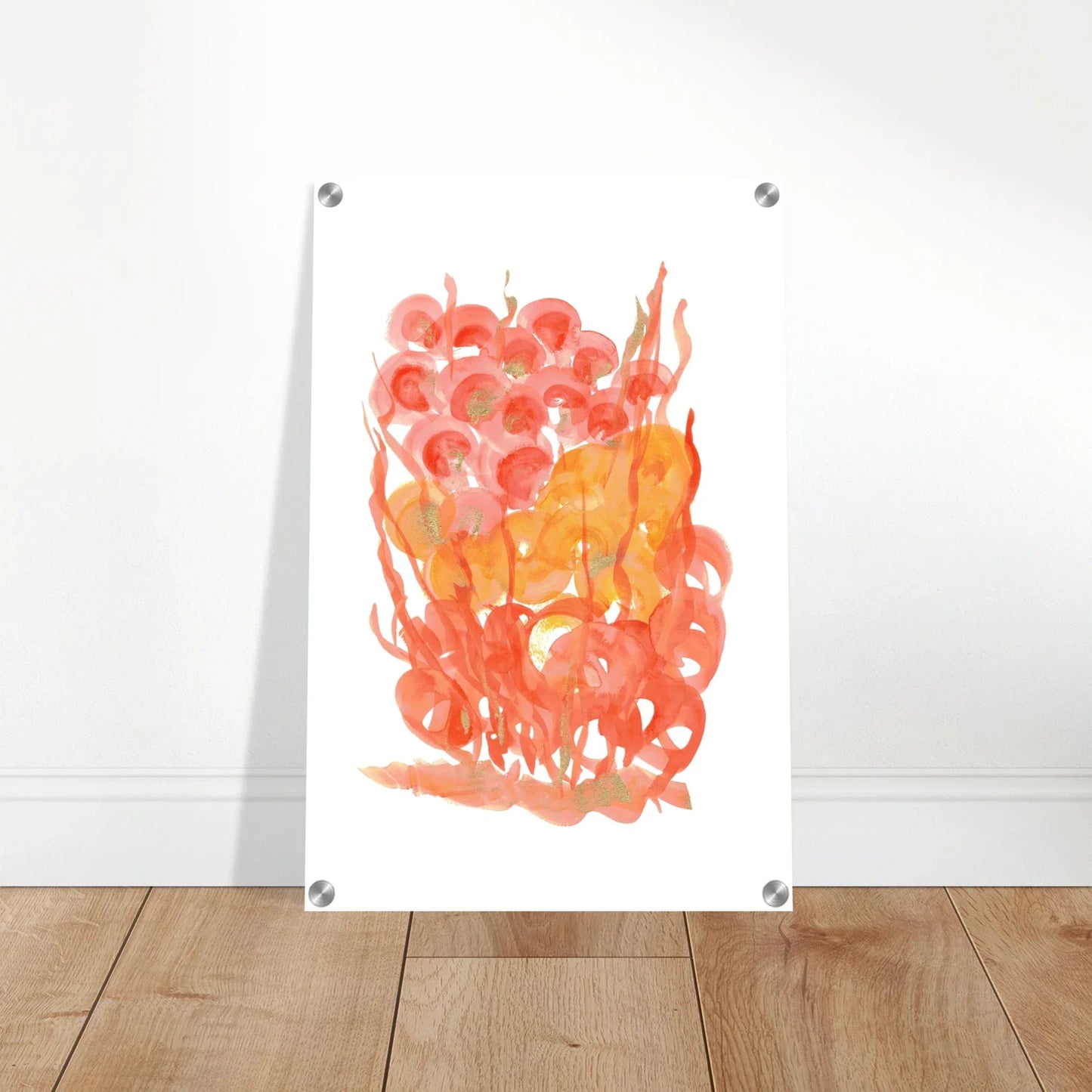 Impression sur acrylique brillante Sunrice Flora| Art contemporain par Laure Leprince - Laure Leprince - Artiste Peintre