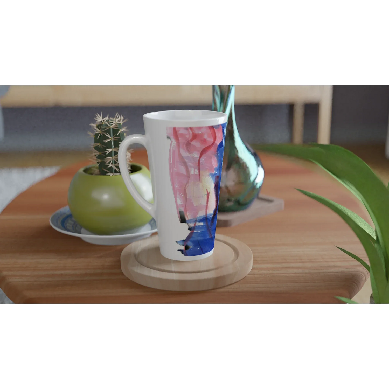 Mug à Latte en Céramique 500 ml Midnigth Siren – Élégant, durable et brillant - Laure Leprince - Artiste Peintre