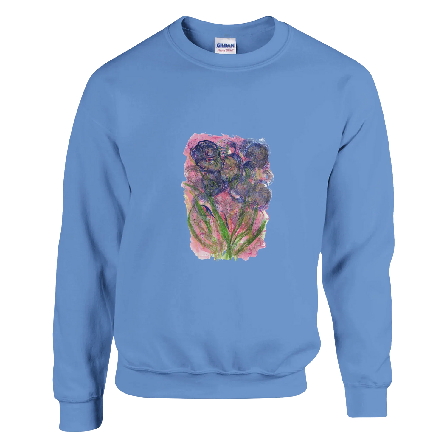 Sweatshirt Unisexe Classique Bloom Vortex– Impression Artistique Multicolore - Laure Leprince - Artiste Peintre