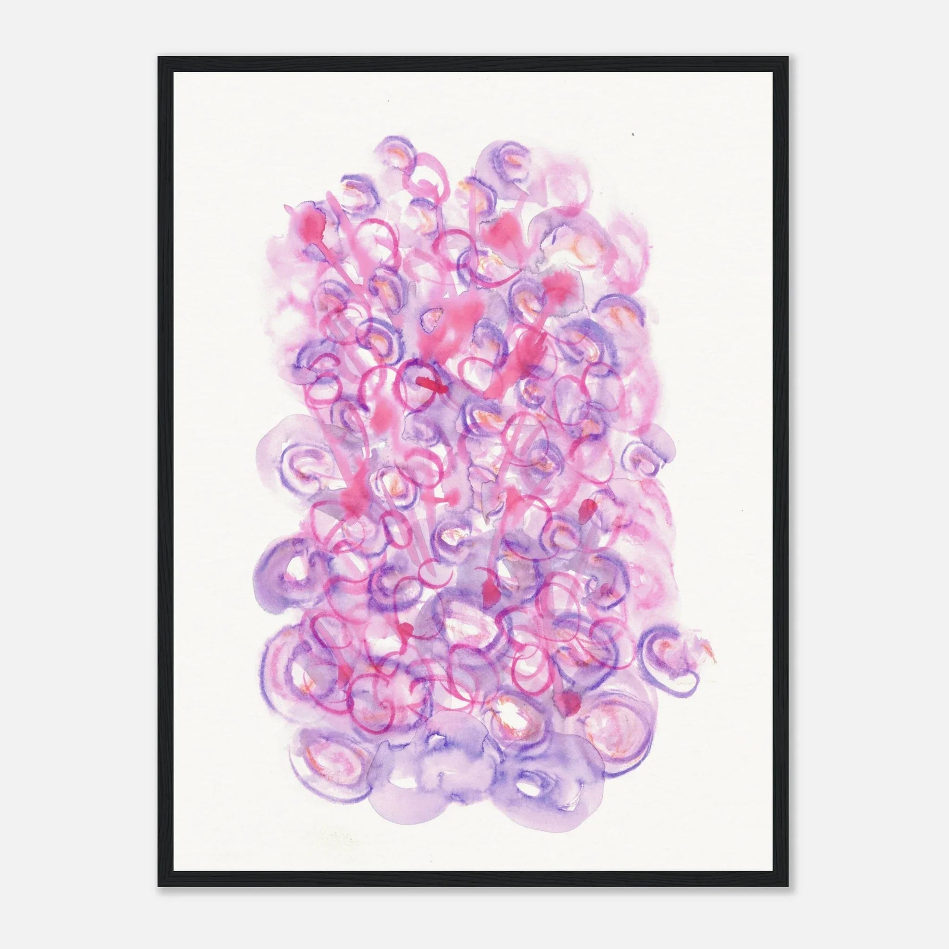 Affiche Encadrée Museum-Quality Matte Paper Wooden Framed Floraison Intime - Laure Leprince - Artiste Peintre