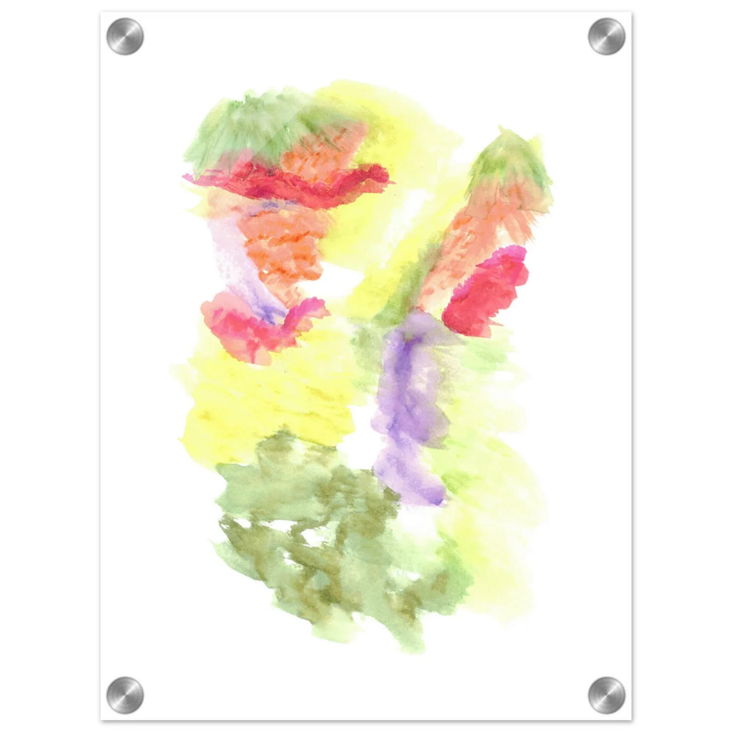 Impression sur acrylique brillante Eclosion Chromatique | Art contemporain par Laure Leprince - Laure Leprince - Artiste Peintre
