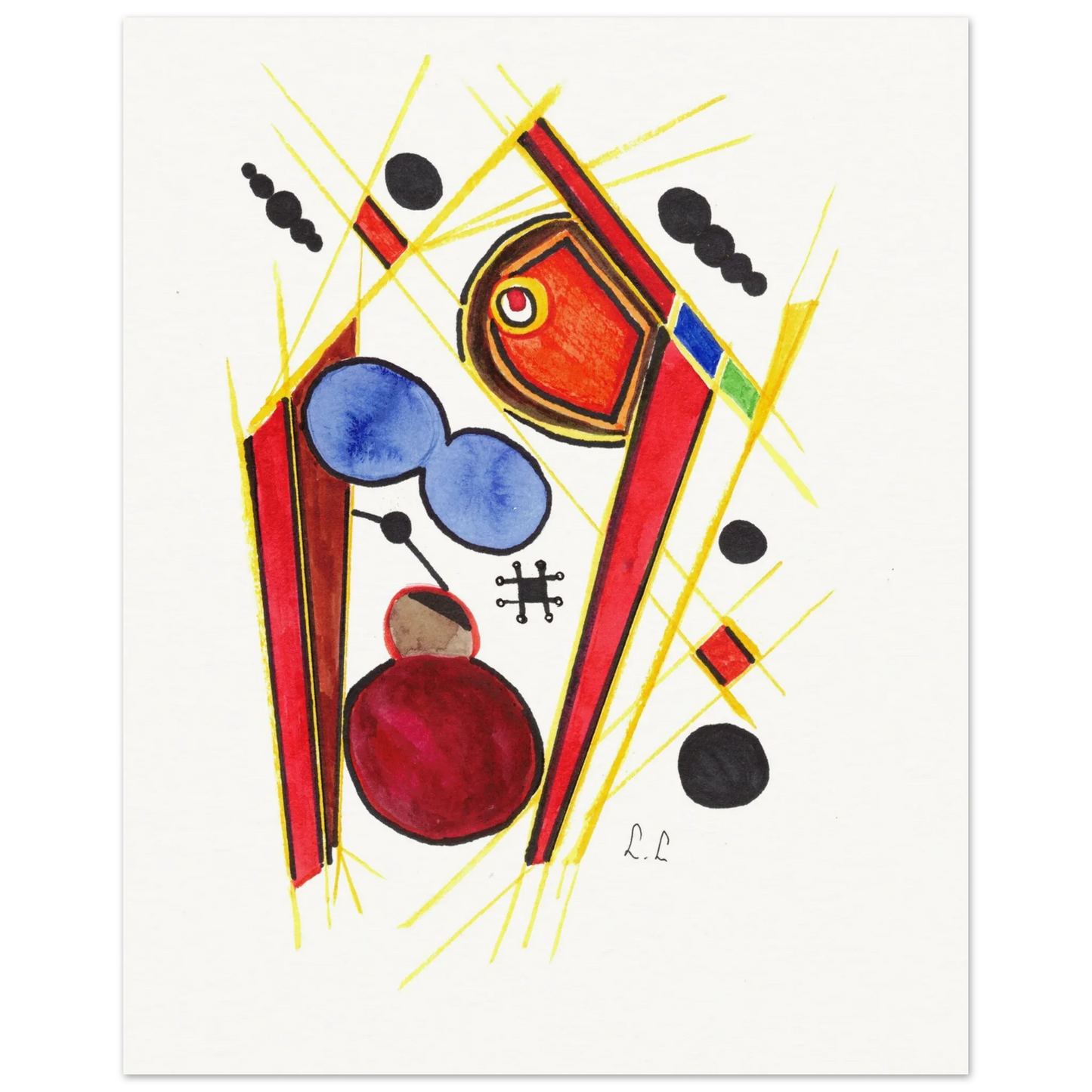 Affiche artistique papier mat qualité musée | Impression fine art premium - Laure Leprince - Artiste Peintre