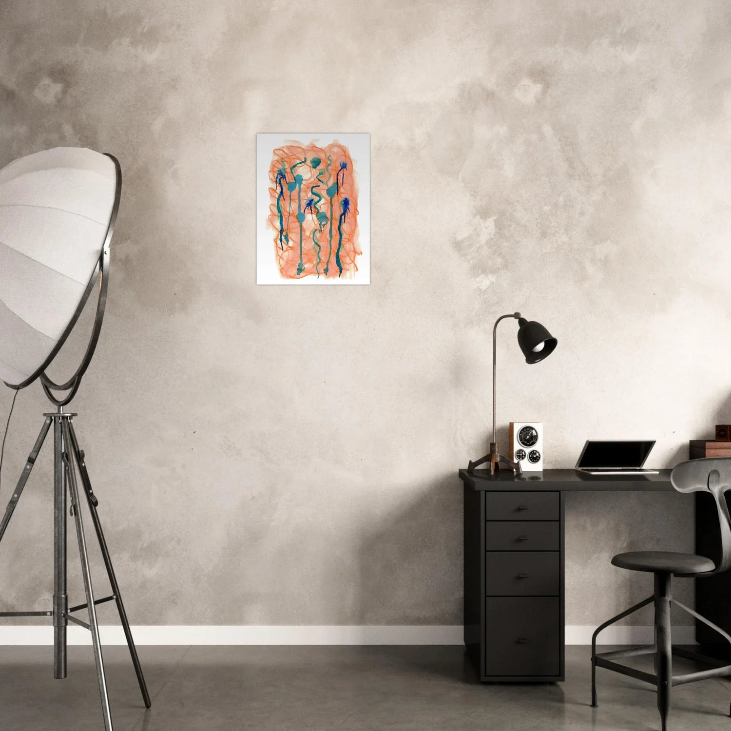 Affiche premium sur papier mat Saphir Ambre– Art mural de qualité supérieure - Laure Leprince - Artiste Peintre