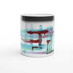 Mug magique en céramique 325 ml Structures Liquides – Révèlez votre motif à la chaleur - Laure Leprince - Artiste Peintre