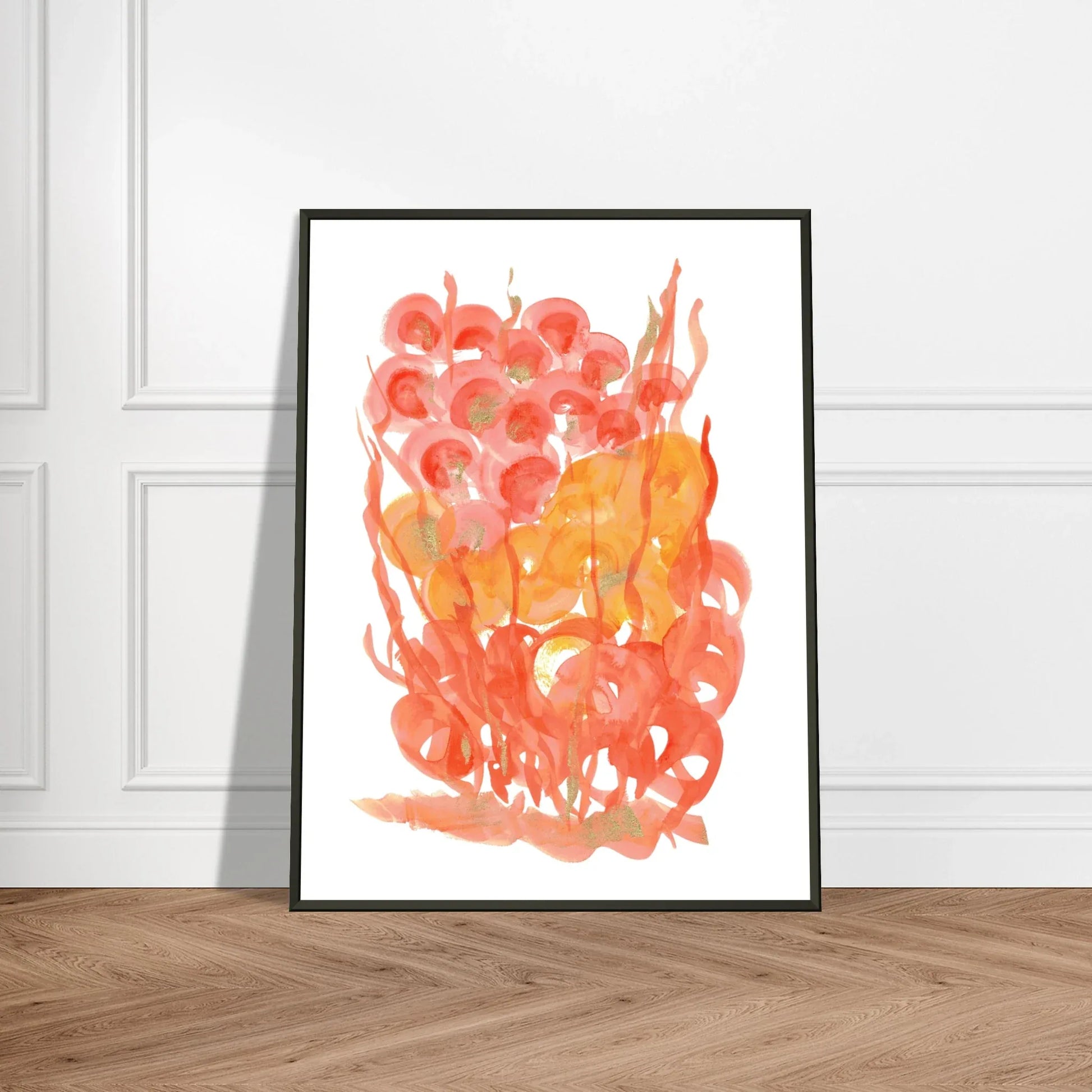 Classic Semi-Glossy Paper Metal Framed Post Sunrice Flora - Laure Leprince - Artiste Peintre