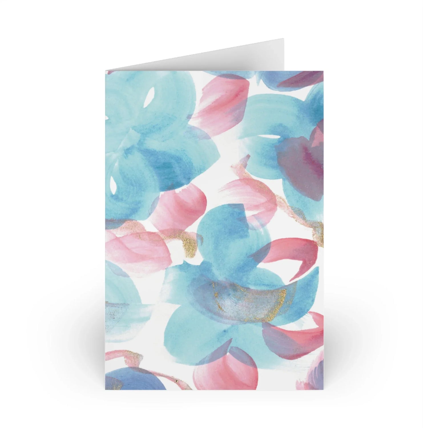 Masque Watercolor Leaf Greeting Card - Elegant - Laure Leprince - Artiste Peintre