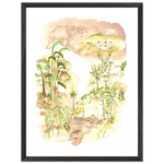 Premium Wooden Framed Poster With Premium Matte Paper Jungle - Laure Leprince - Artiste Peintre