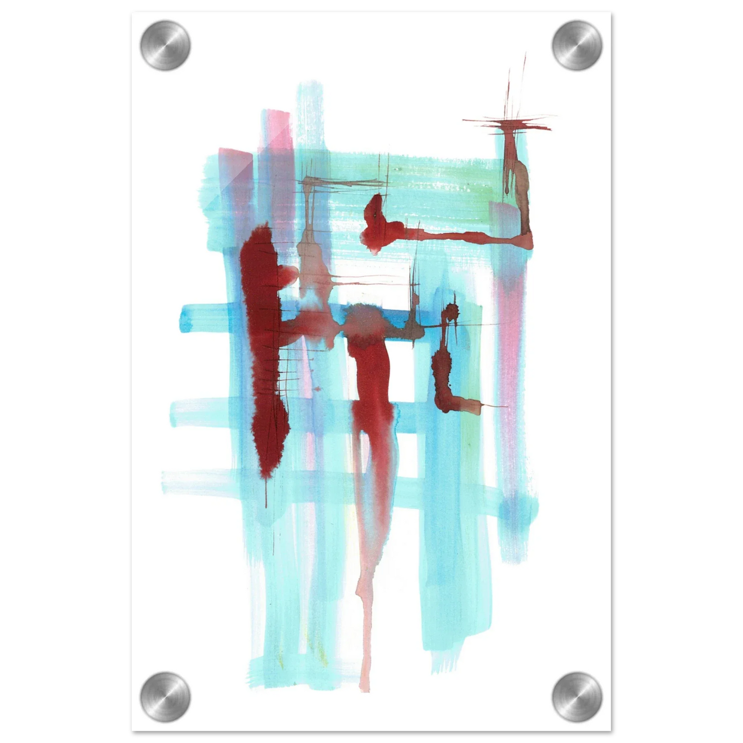 Impression sur acrylique brillante Structures Liquides | Art contemporain par Laure Leprince - Laure Leprince - Artiste Peintre