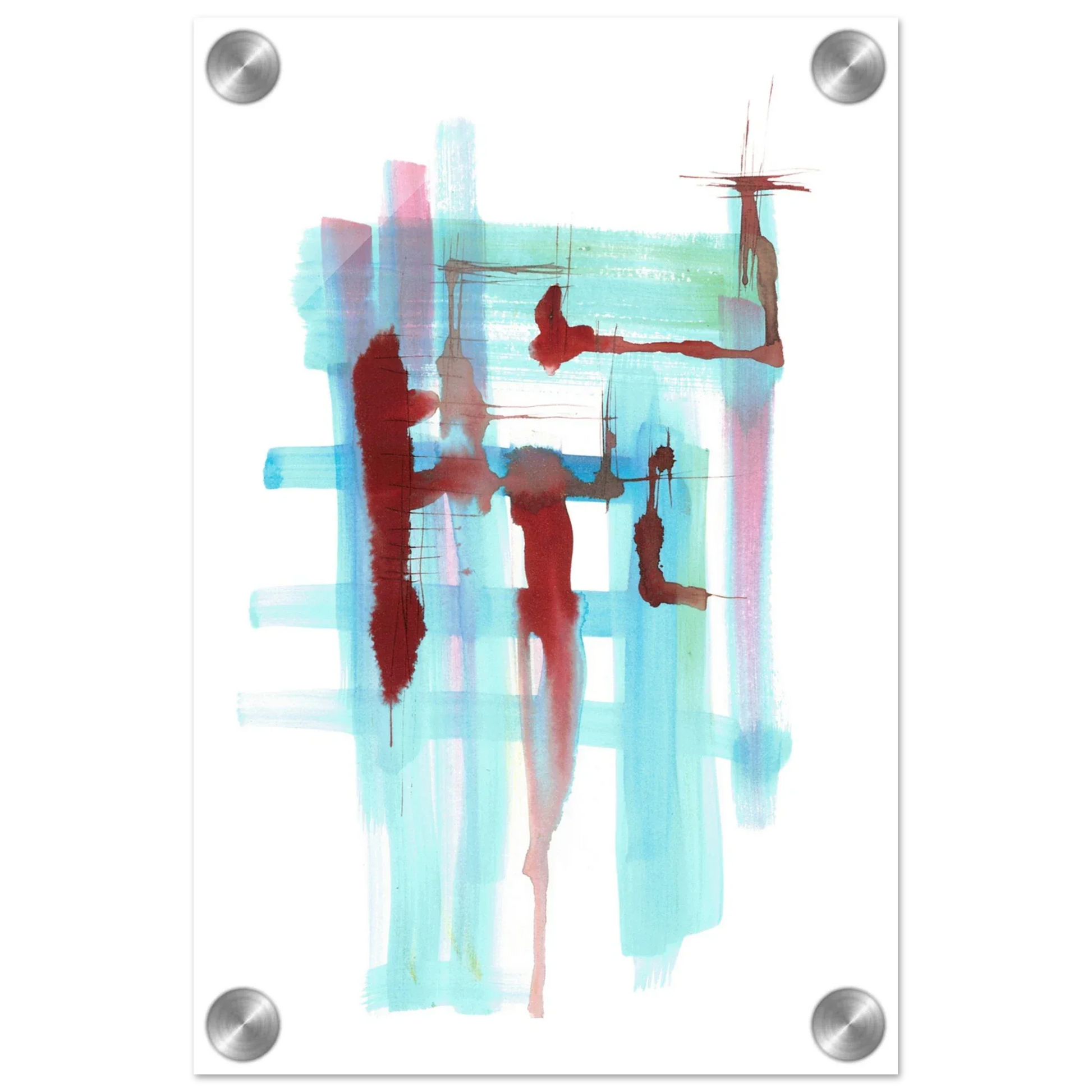 Impression sur acrylique brillante Structures Liquides | Art contemporain par Laure Leprince - Laure Leprince - Artiste Peintre