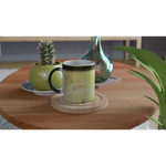 Mug magique en céramique 325 ml – Révèlez votre motif à la chaleur Golden Haze - Laure Leprince - Artiste Peintre