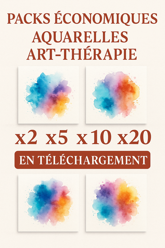 Pack Economique X 20 Aquarelles Art-Thérapie