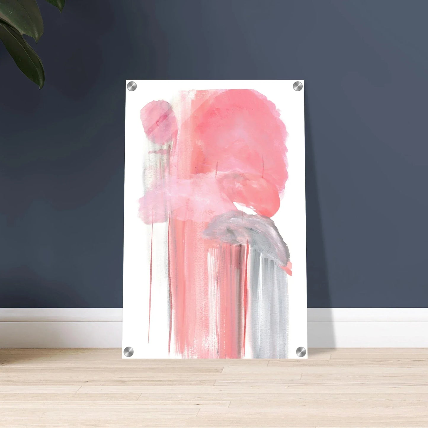 Impression sur acrylique brillante Blush Cascade| Art contemporain par Laure Leprince - Laure Leprince - Artiste Peintre