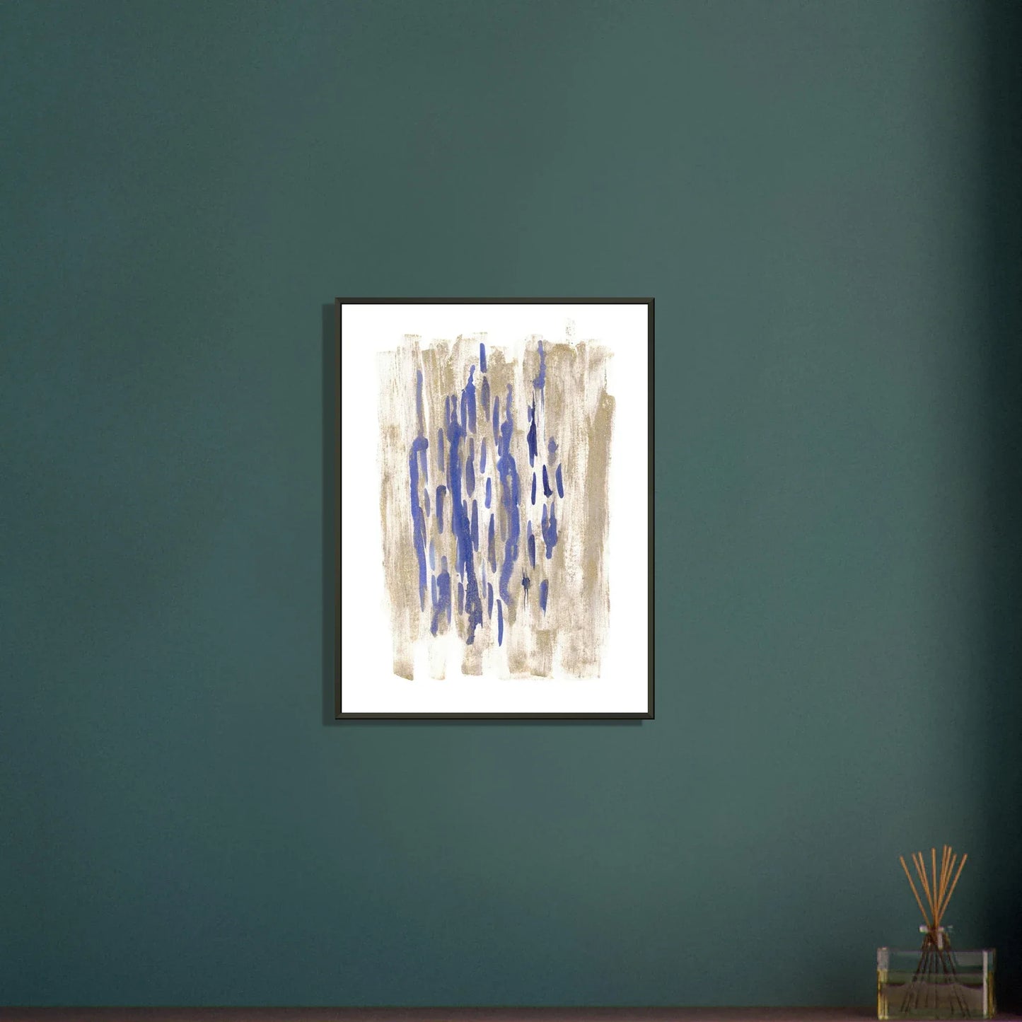Classic Semi-Glossy Paper Metal Framed Poste Golden Drip - Laure Leprince - Artiste Peintre