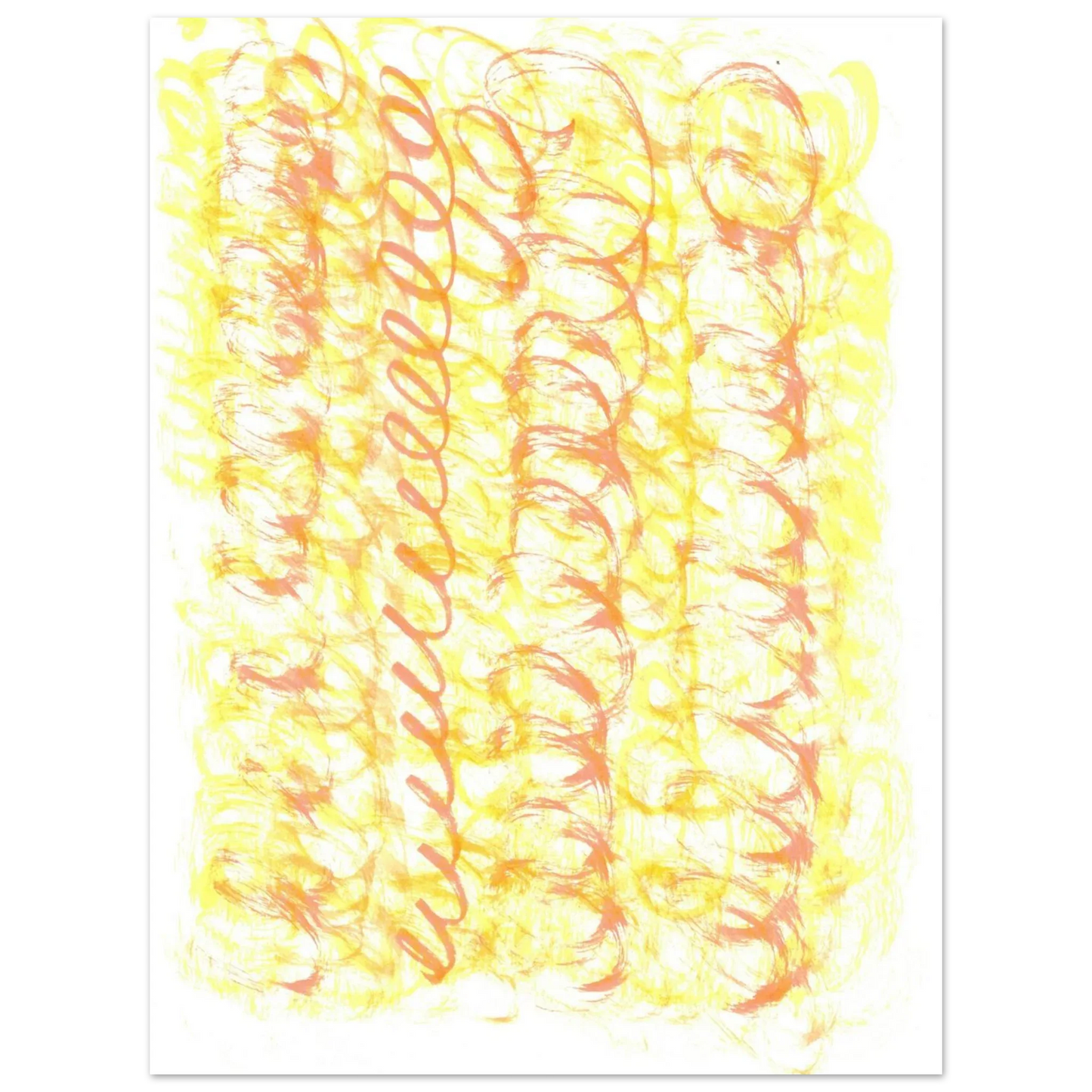 Sun-Kissed Abstract Swirls: Premium Matte Paper Poster - Vibrant Aquarelle Art for Any Space - Laure Leprince - Artiste Peintre