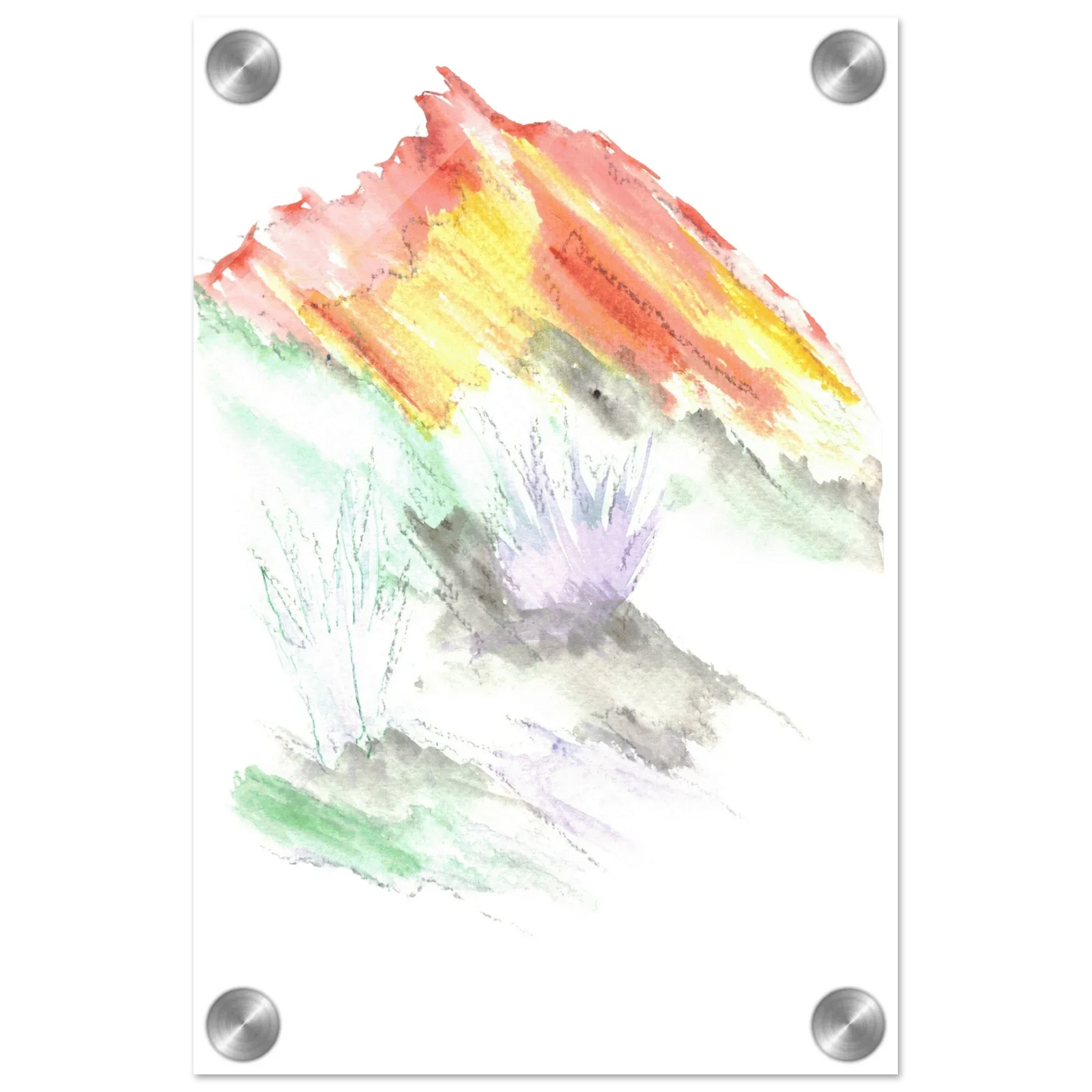 Impression sur acrylique brillante Lavander Drift | Art contemporain par Laure Leprince - Laure Leprince - Artiste Peintre