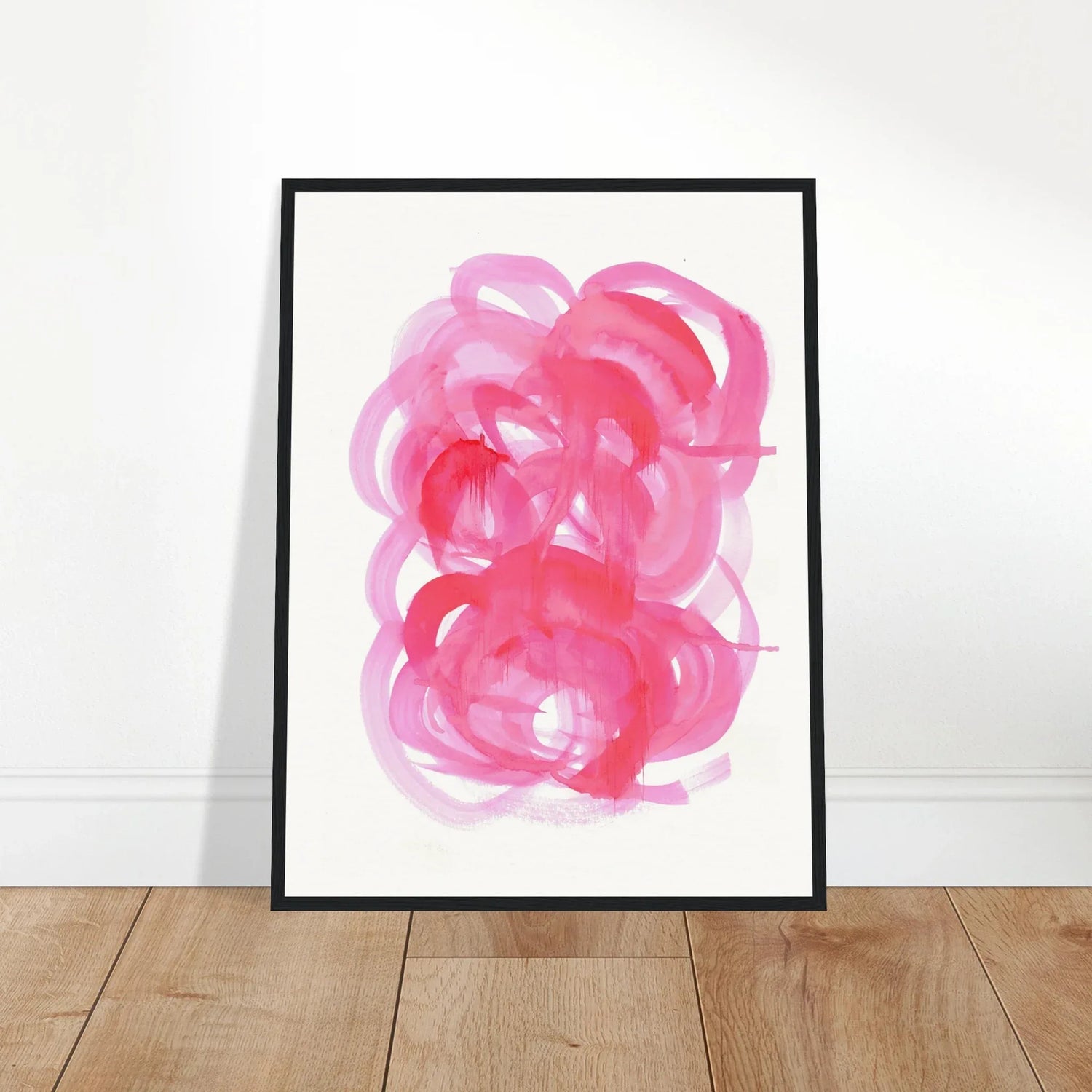 Affiche Encadrée Museum-Quality Matte Paper Wooden Framed Ruby Drift - Laure Leprince - Artiste Peintre