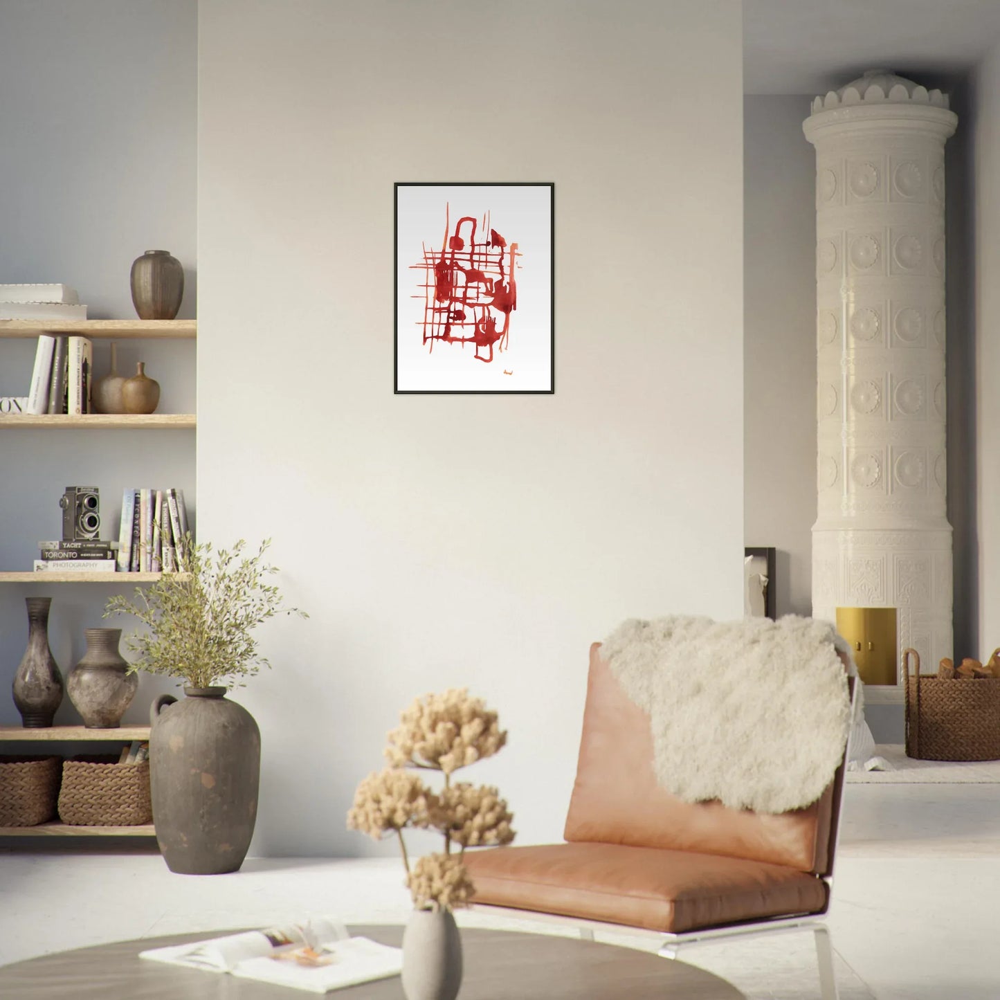 Classic Semi-Glossy Paper Metal Framed Poster Solar Frame - Laure Leprince - Artiste Peintre