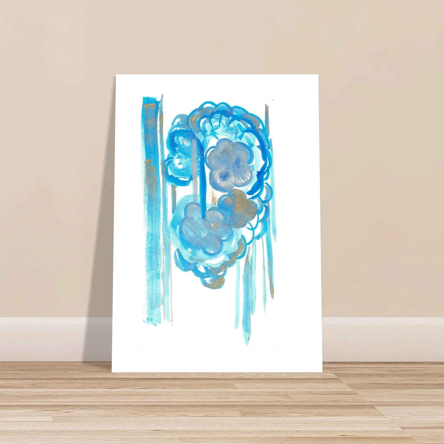 Premium Matte Paper Poster Aquarelle Originale RDJ3-18 - Laure Leprince - Artiste Peintre