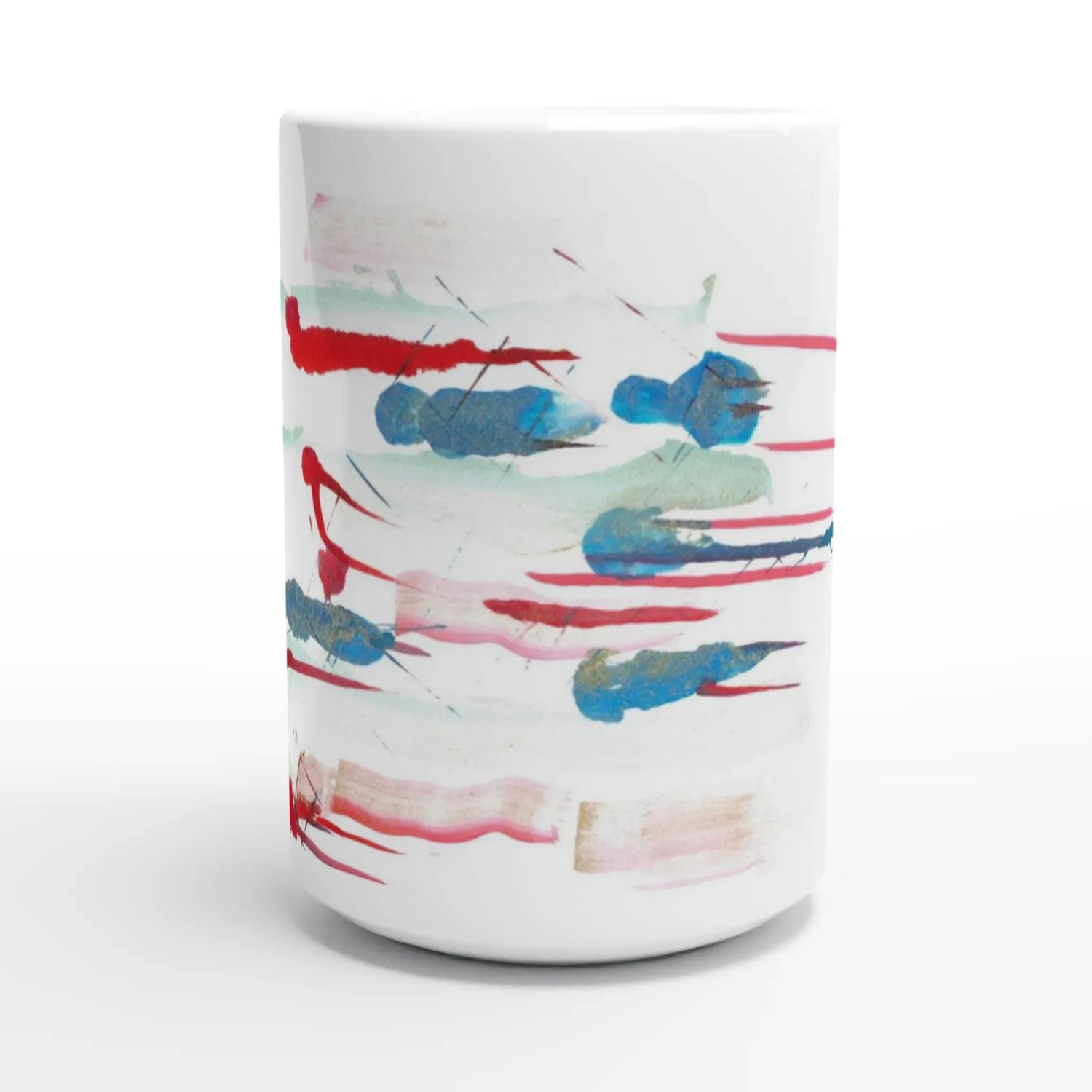 Mug en céramique blanche 44 cl Personnages – Grand format, design et qualité durable - Laure Leprince - Artiste Peintre