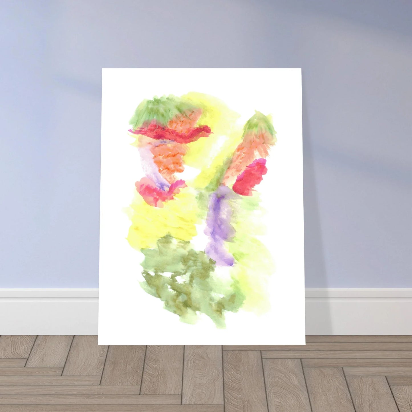 Affiche Encadrée Museum-Quality Matte Paper Wooden Framed Eclosion Chromatique - Laure Leprince - Artiste Peintre