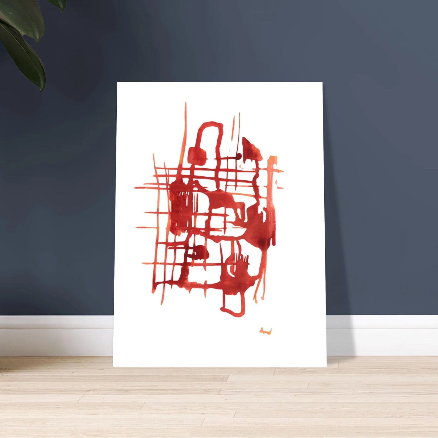 Affiche Encadrée Museum-Quality Matte Paper Wooden Framed Solar Frame - Laure Leprince - Artiste Peintre