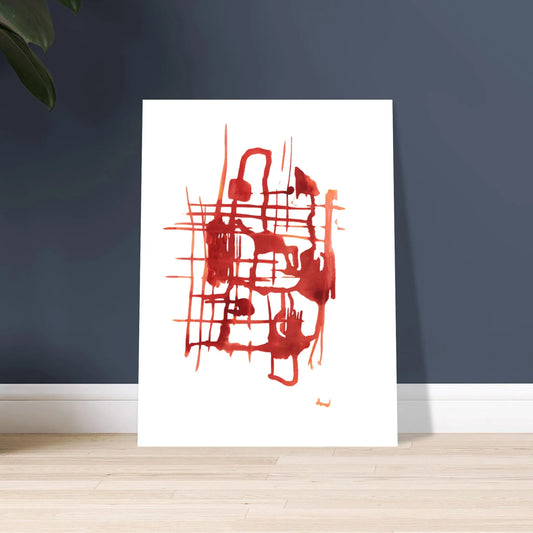 Affiche Encadrée Museum-Quality Matte Paper Wooden Framed Solar Frame - Laure Leprince - Artiste Peintre