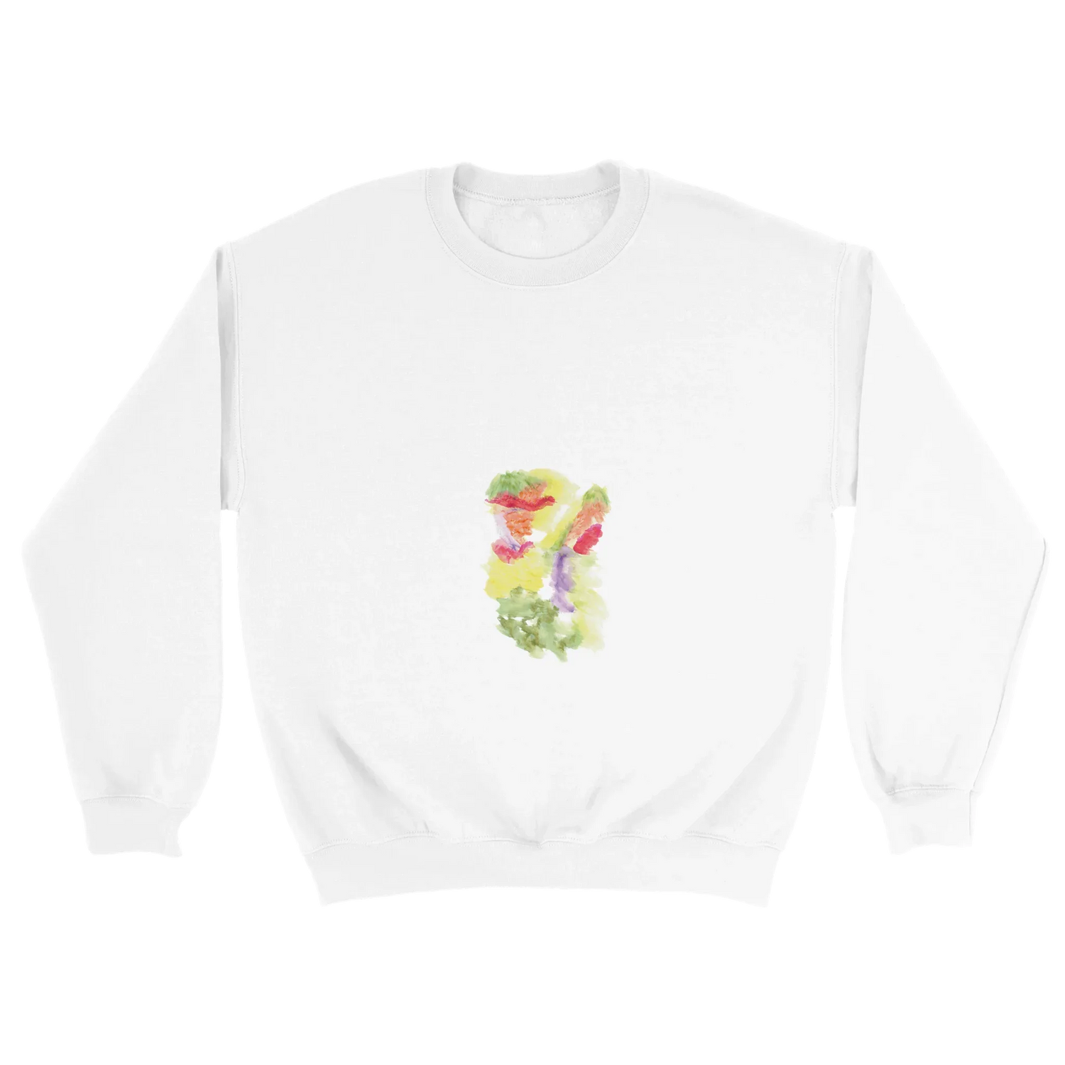 Sweatshirt Unisexe Classique Eclosion Chromatique – Impression Artistique Multicolore | Premium Cotton Blend - Laure Leprince - Artiste Peintre