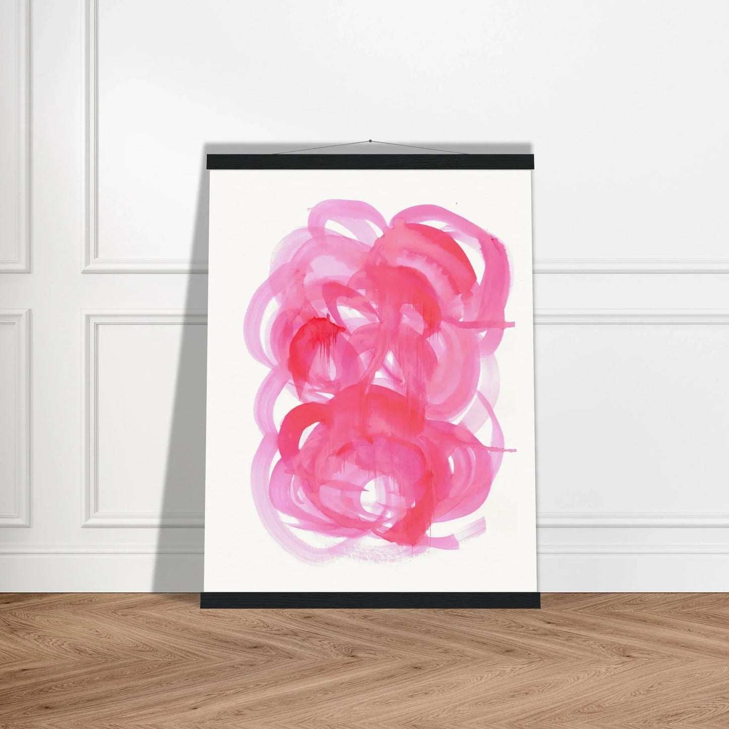 Museum-Quality Matte Paper Poster with Hanger Ruby Drift - Laure Leprince - Artiste Peintre