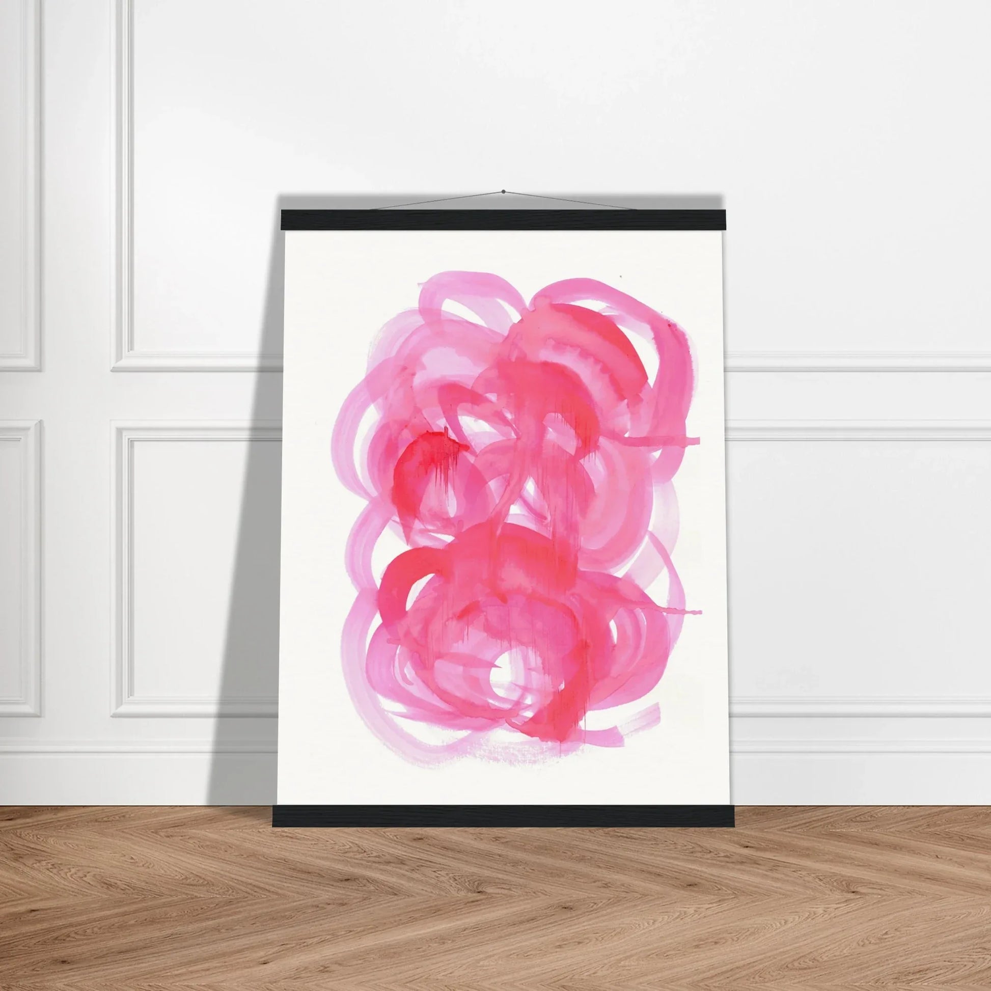 Museum-Quality Matte Paper Poster with Hanger Ruby Drift - Laure Leprince - Artiste Peintre