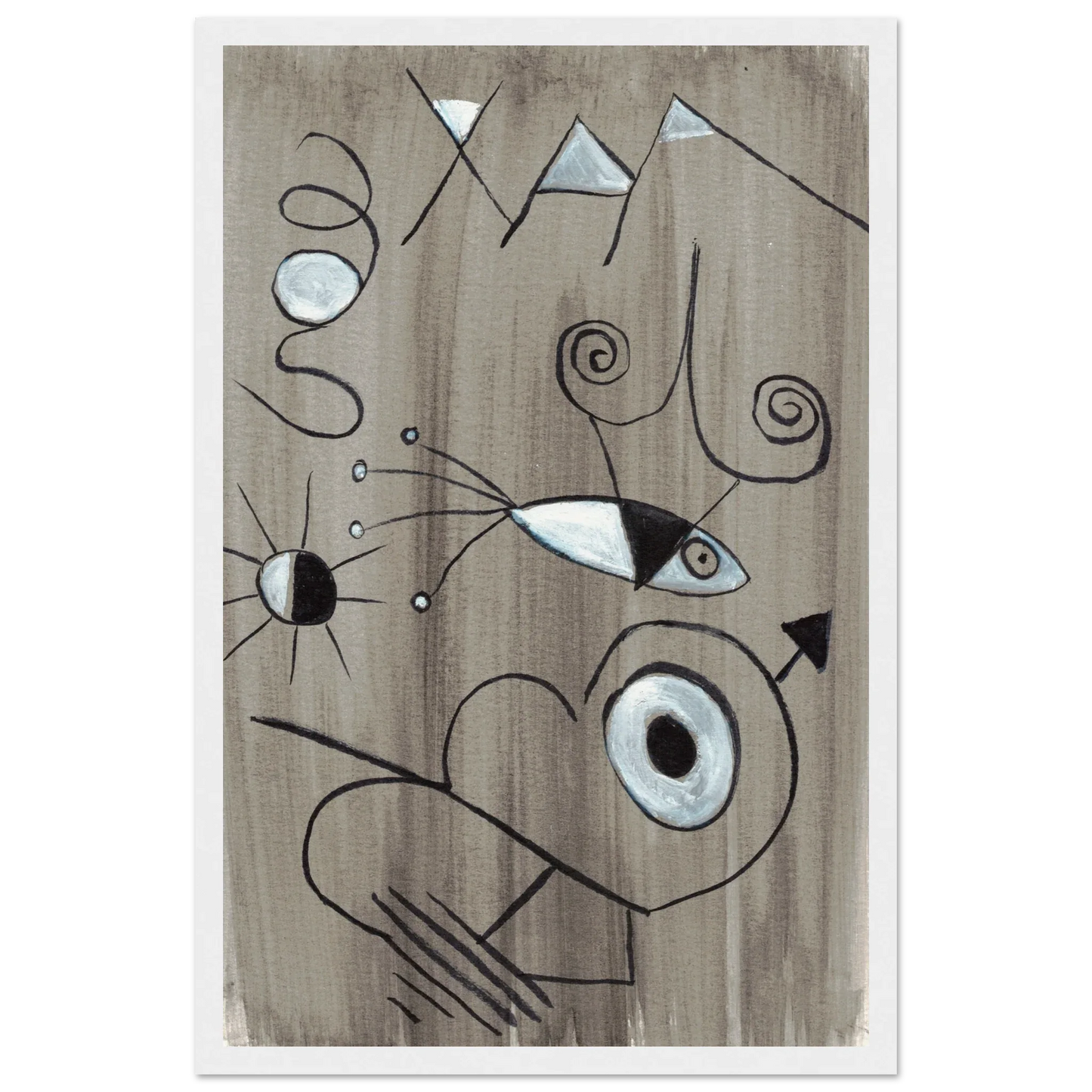 Affiche encadrée bois | Papier mat qualité musée | Aquarelle originale Laure Leprince - Laure Leprince - Artiste Peintre
