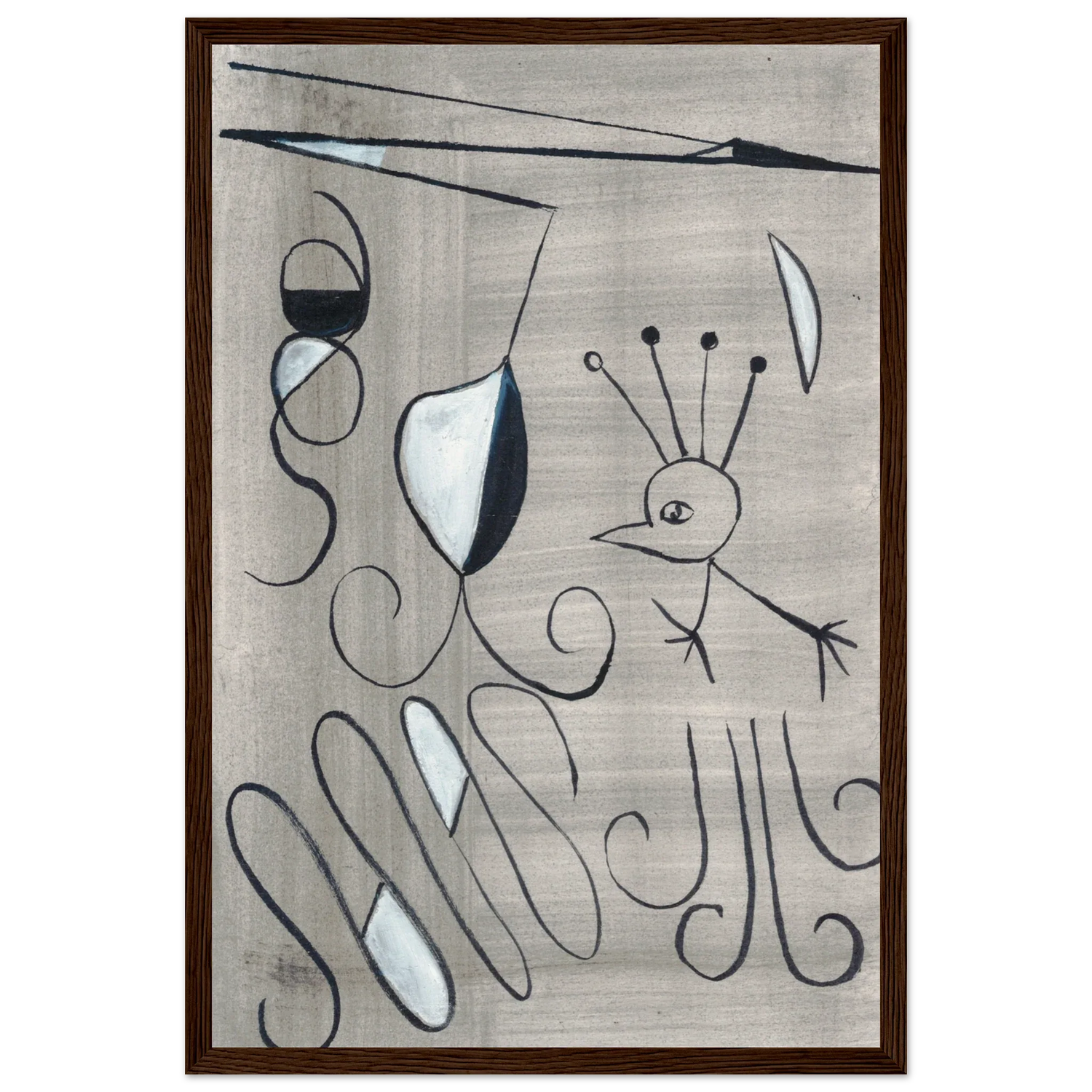 Affiche encadrée bois | Papier mat qualité musée | Aquarelle originale Laure Leprince - Laure Leprince - Artiste Peintre